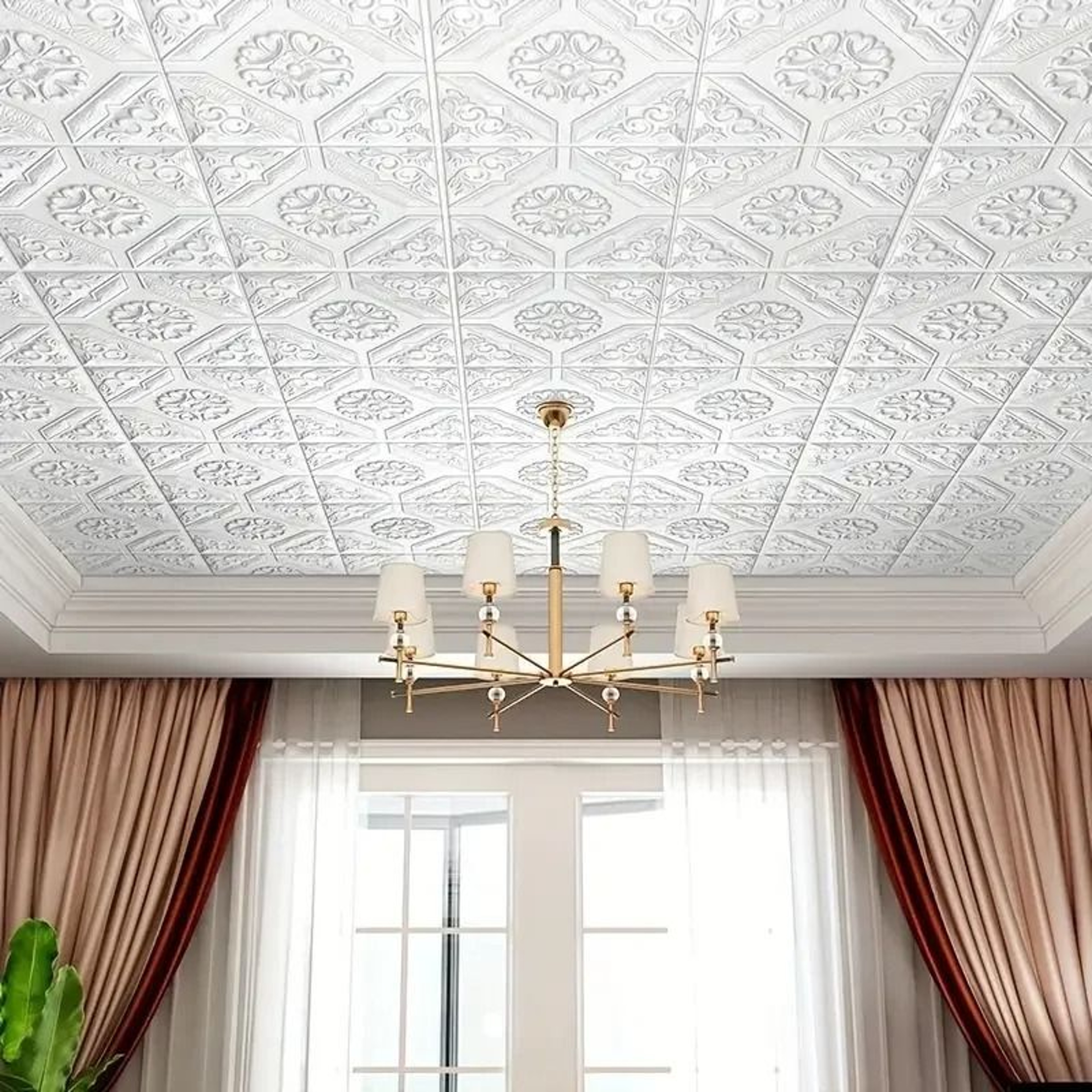 Thickened Foam Dimensional Ceiling Surface Panels Waterproof Moisture Proof Self Adhesive 3D Wall C 2
