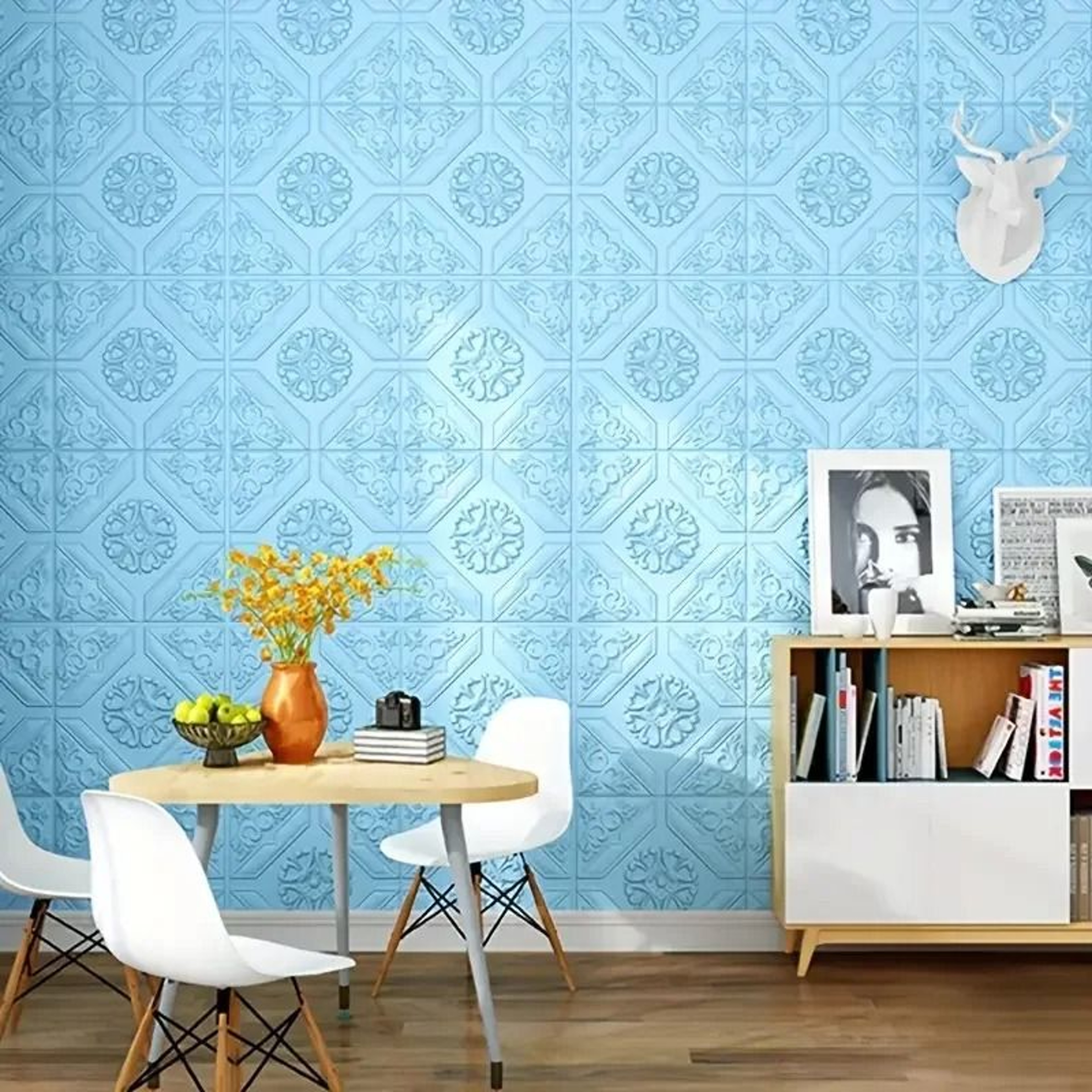 Thickened Foam Dimensional Ceiling Surface Panels Waterproof Moisture Proof Self Adhesive 3D Wall C 3