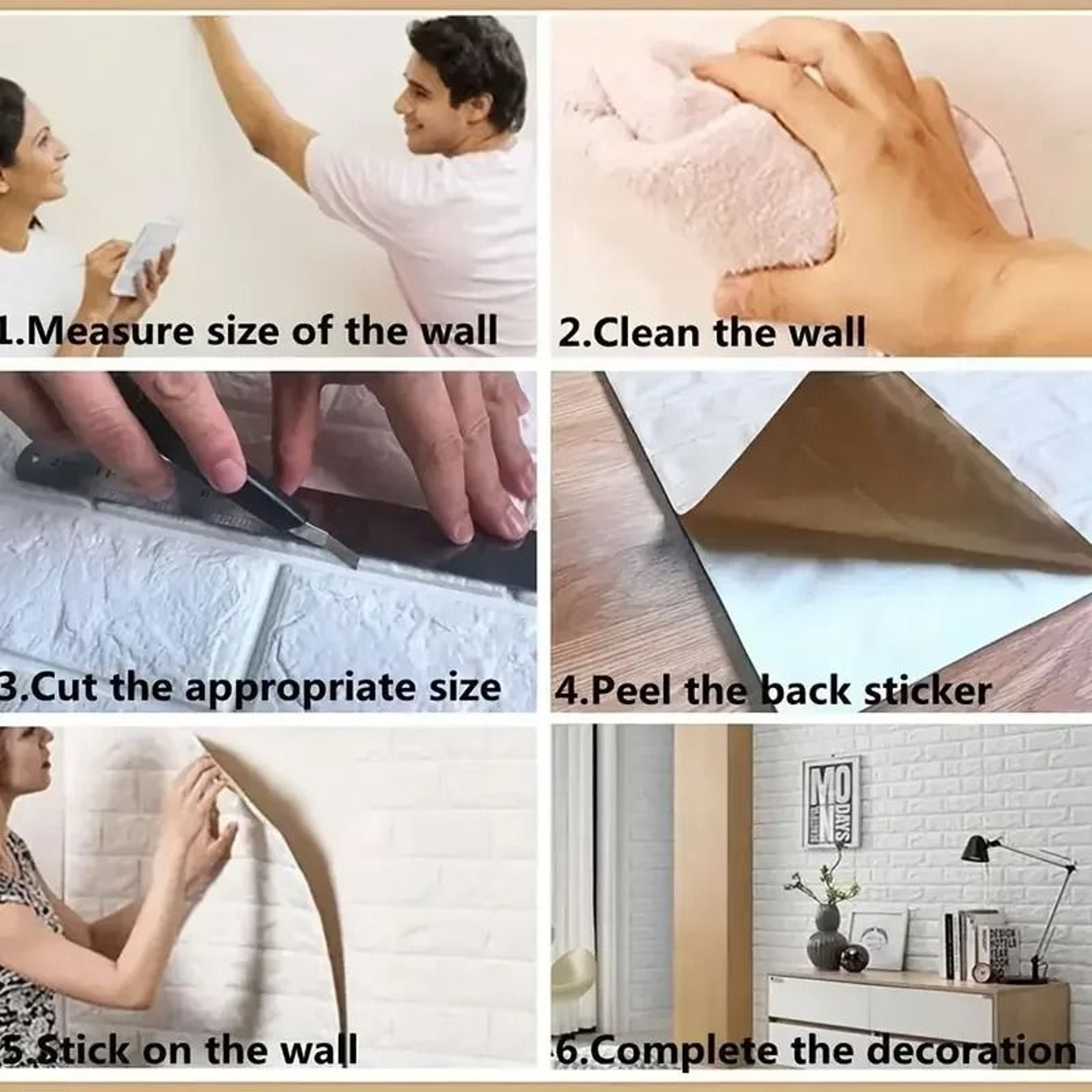 Thickened Foam Dimensional Ceiling Surface Panels Waterproof Moisture Proof Self Adhesive 3D Wall C 5