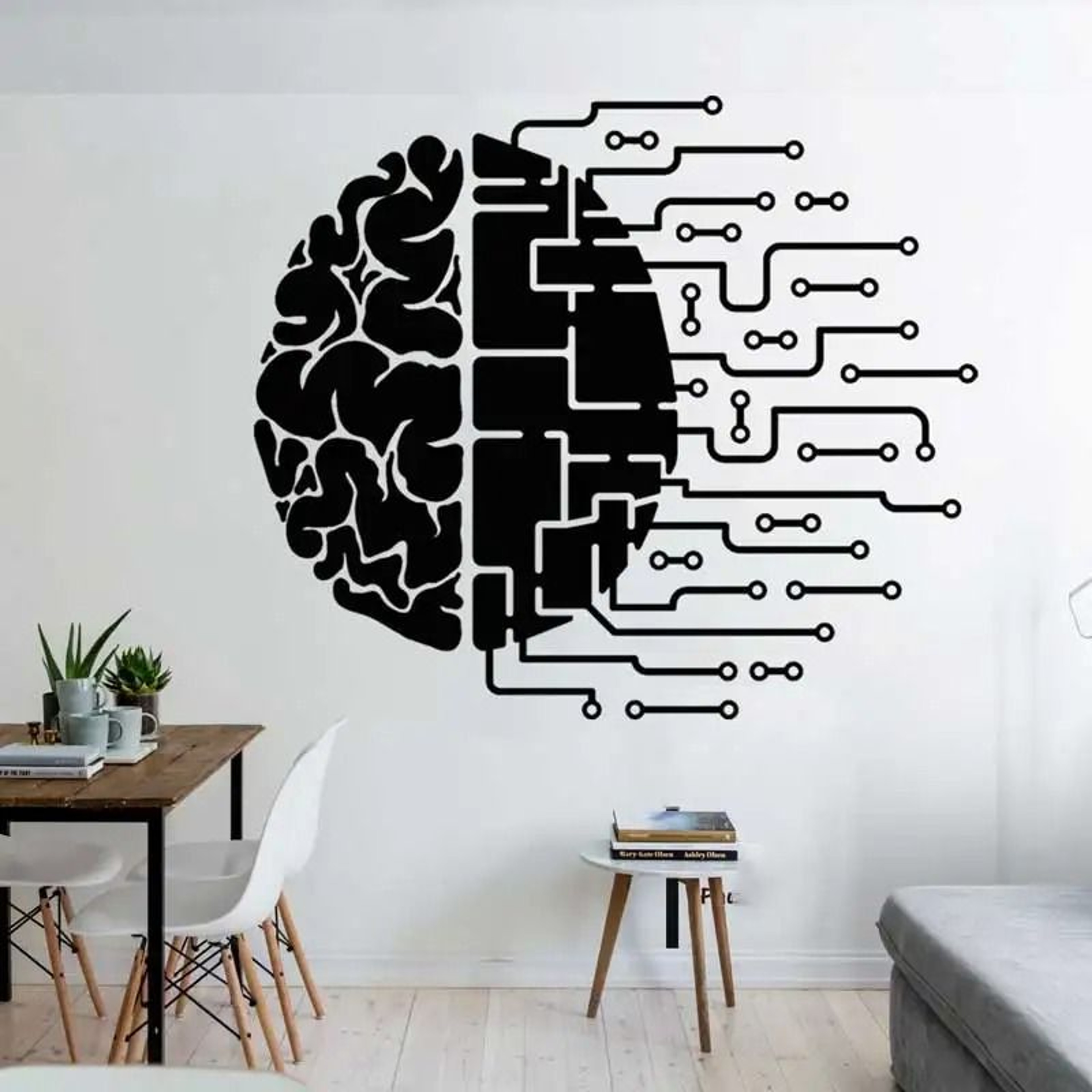Technology Circuit Board Wall Decal Software Science IT Company Vinyl Wall Mural For Office And Com 1