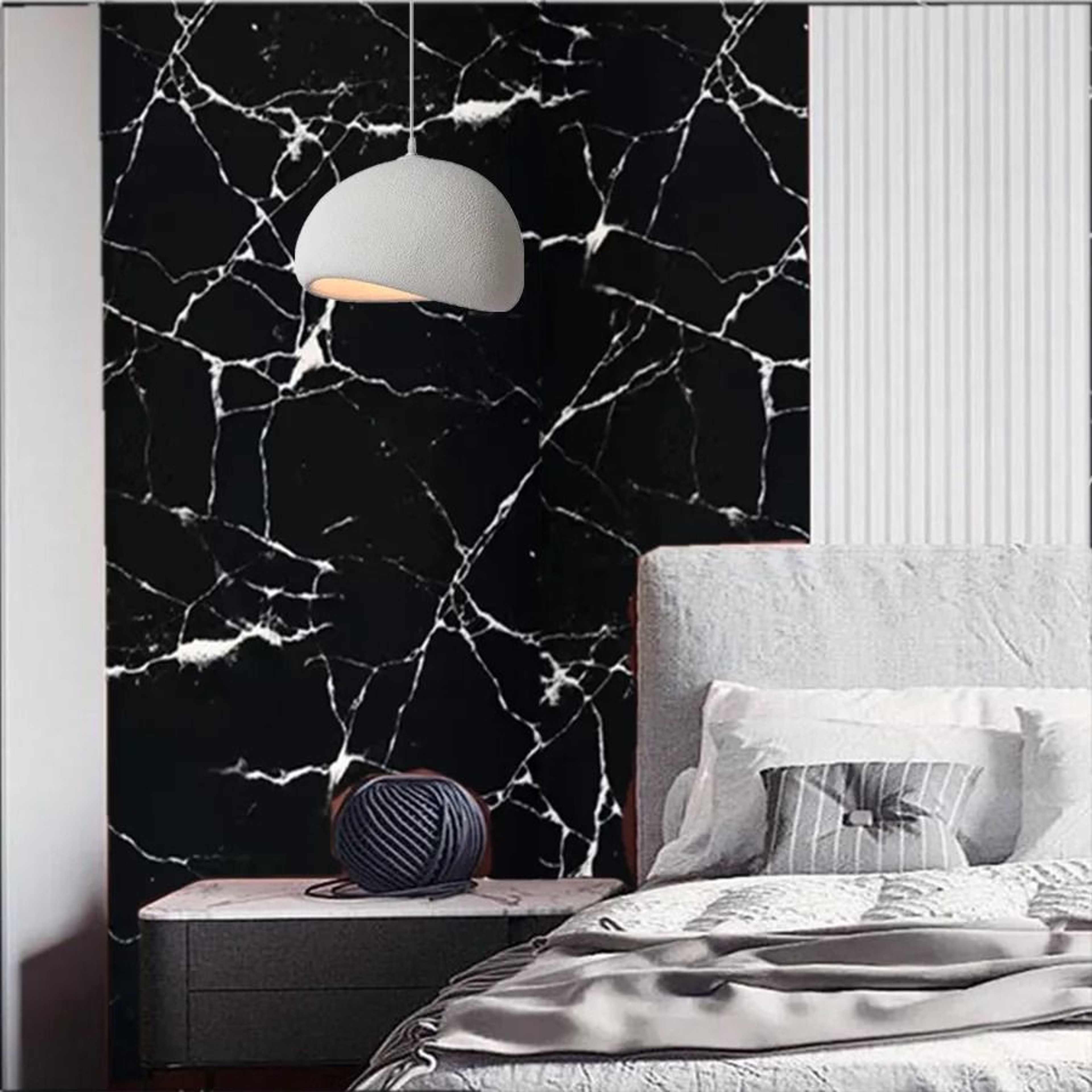 Black Granite Marble Pattern Surface Film Oil Proof Waterproof Self Adhesive Vinyl Contact Paper 2