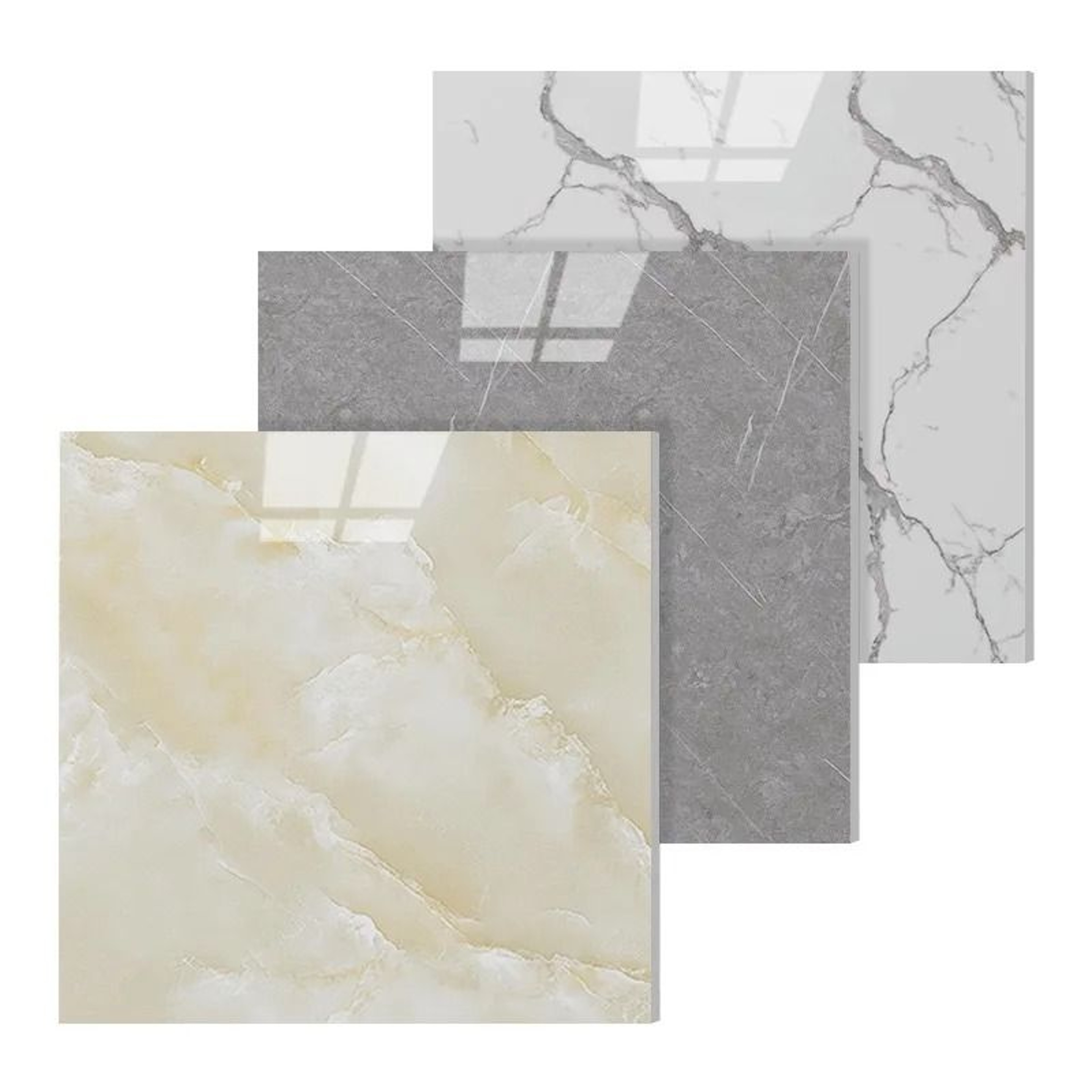 Imitation Tile 3D Wall Surface Panels Waterproof Moisture Proof Self Adhesive Marble Vinyl Stickers – view 1