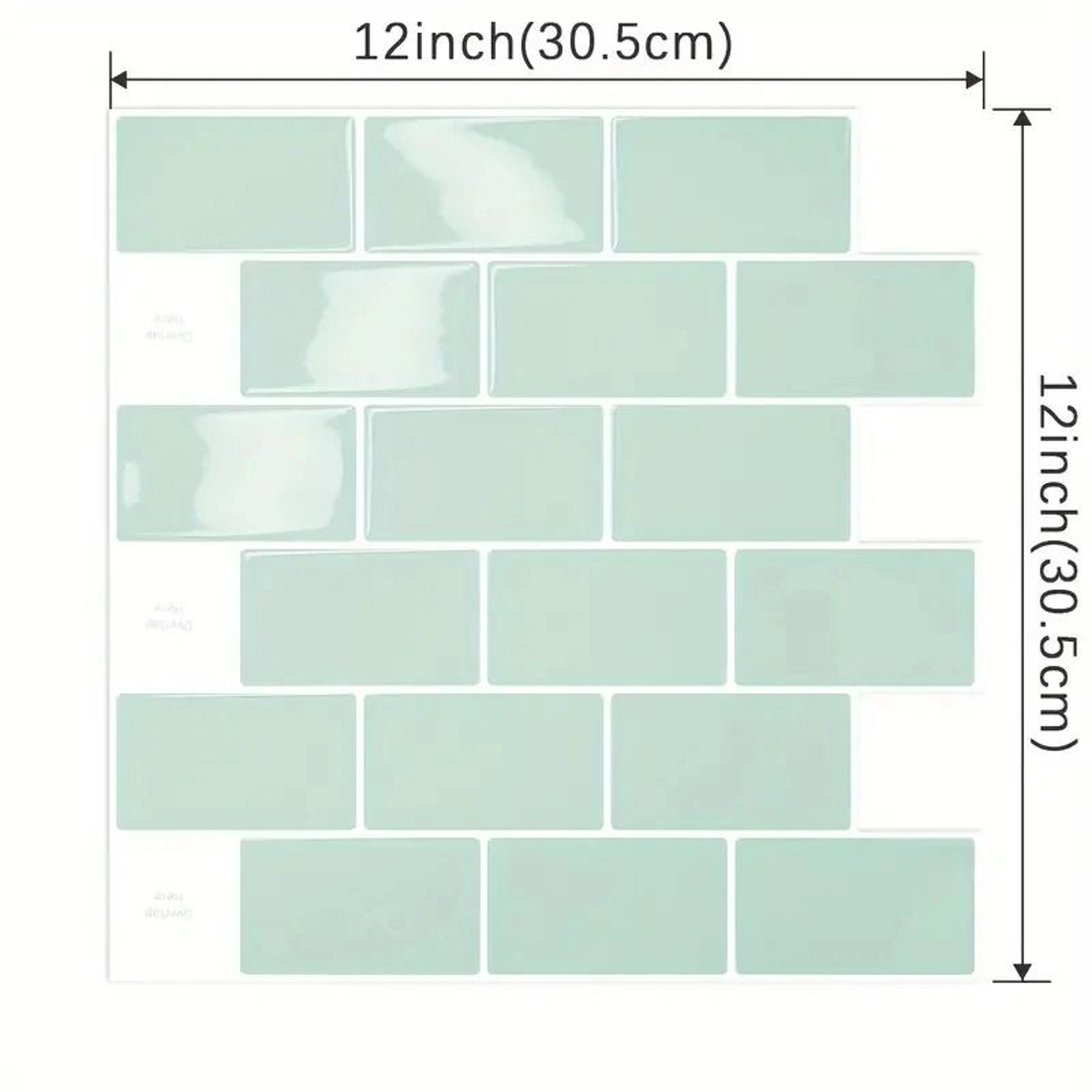 Heat Resistant Surface Panels Waterproof Self Adhesive Kitchen Backsplash Wall Tile Stickers 1