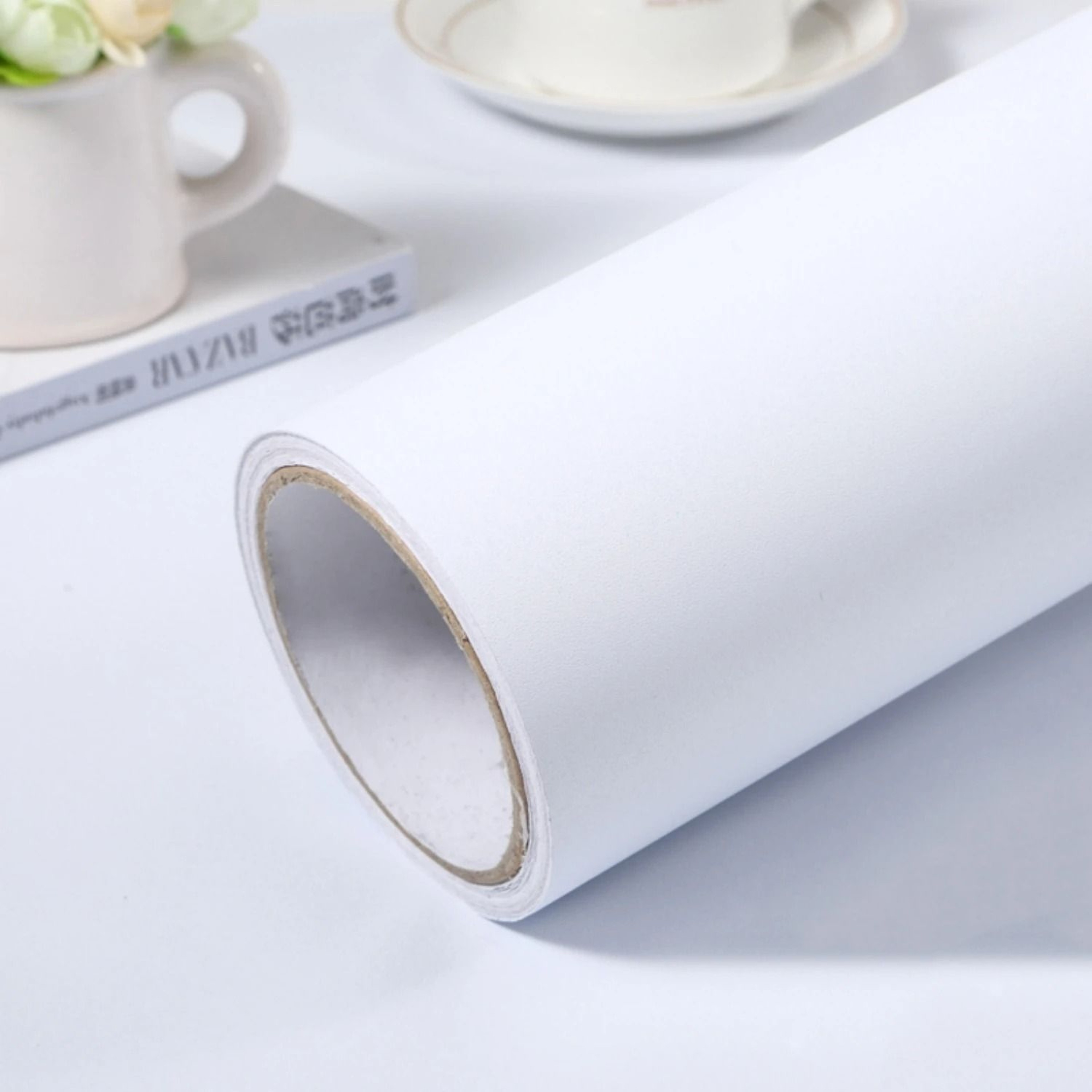 Solid Matte Surface Roll Waterproof Self Adhesive PVC Vinyl Contact Paper for Cabinets and Desktops – view 8