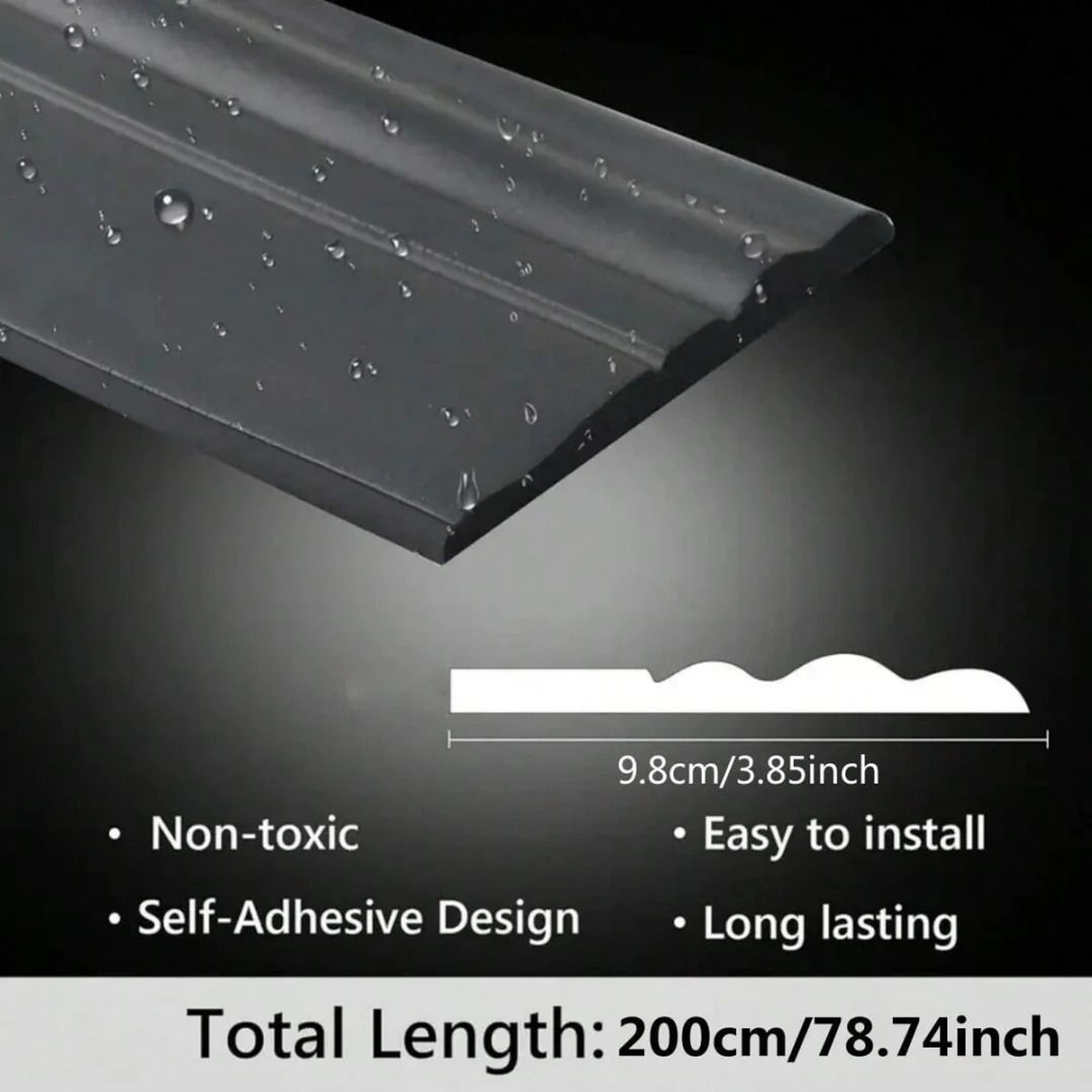 Flexible Foam Baseboard Wall Border Self Adhesive Waistline Floor Corner Strip 1