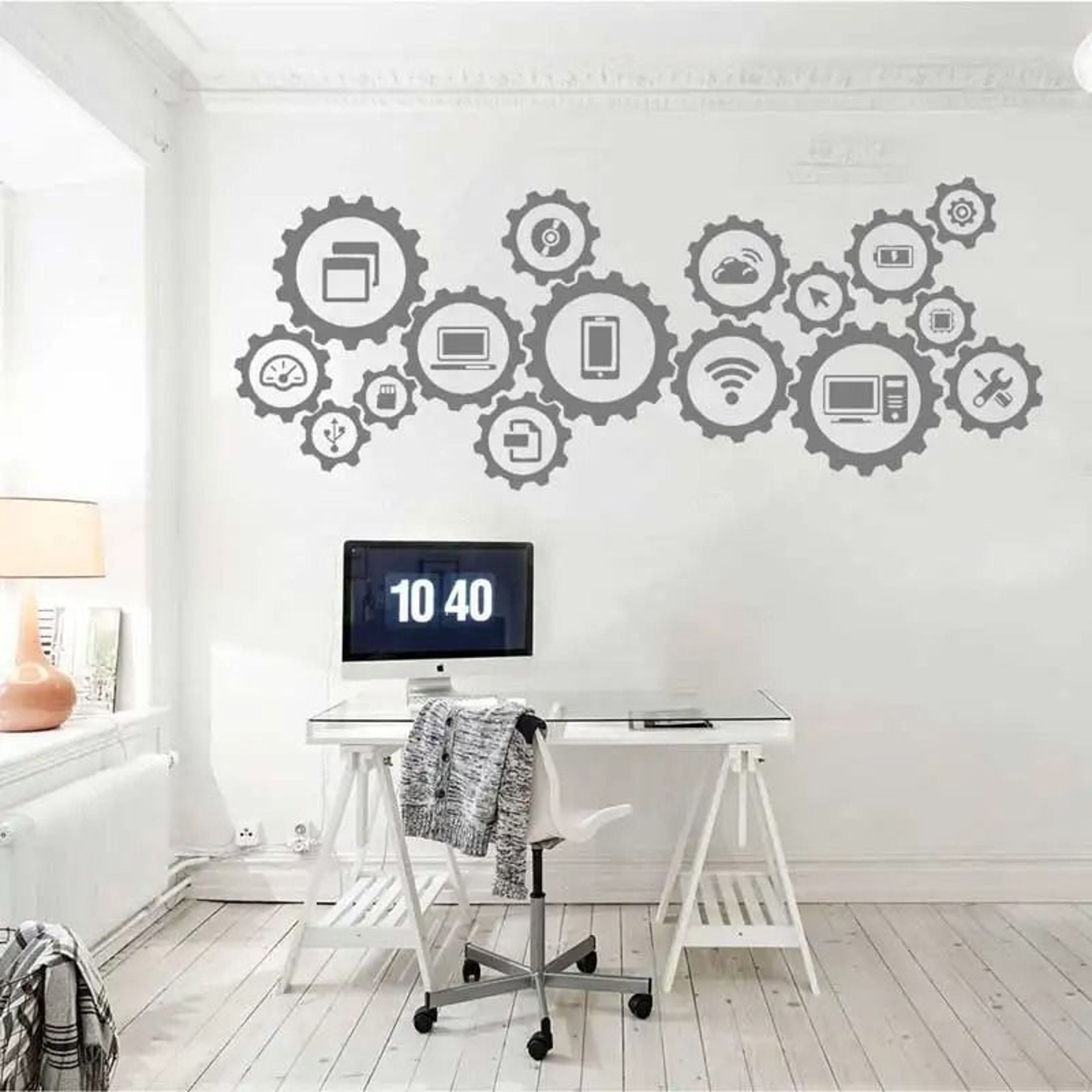 Information Technology Social Media Science Tech Visual Wall Decal Mural 1