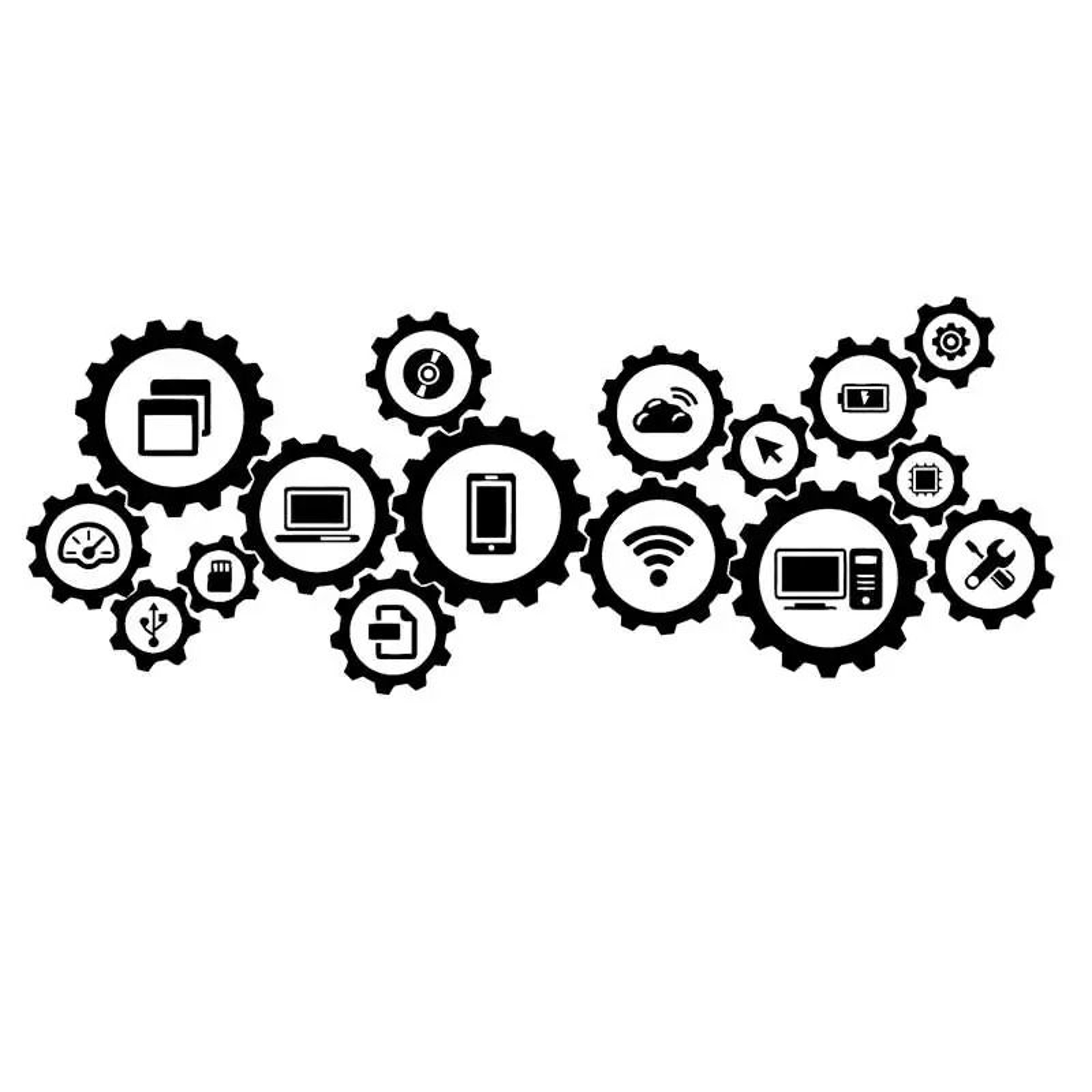Information Technology Social Media Science Tech Visual Wall Decal Mural 5