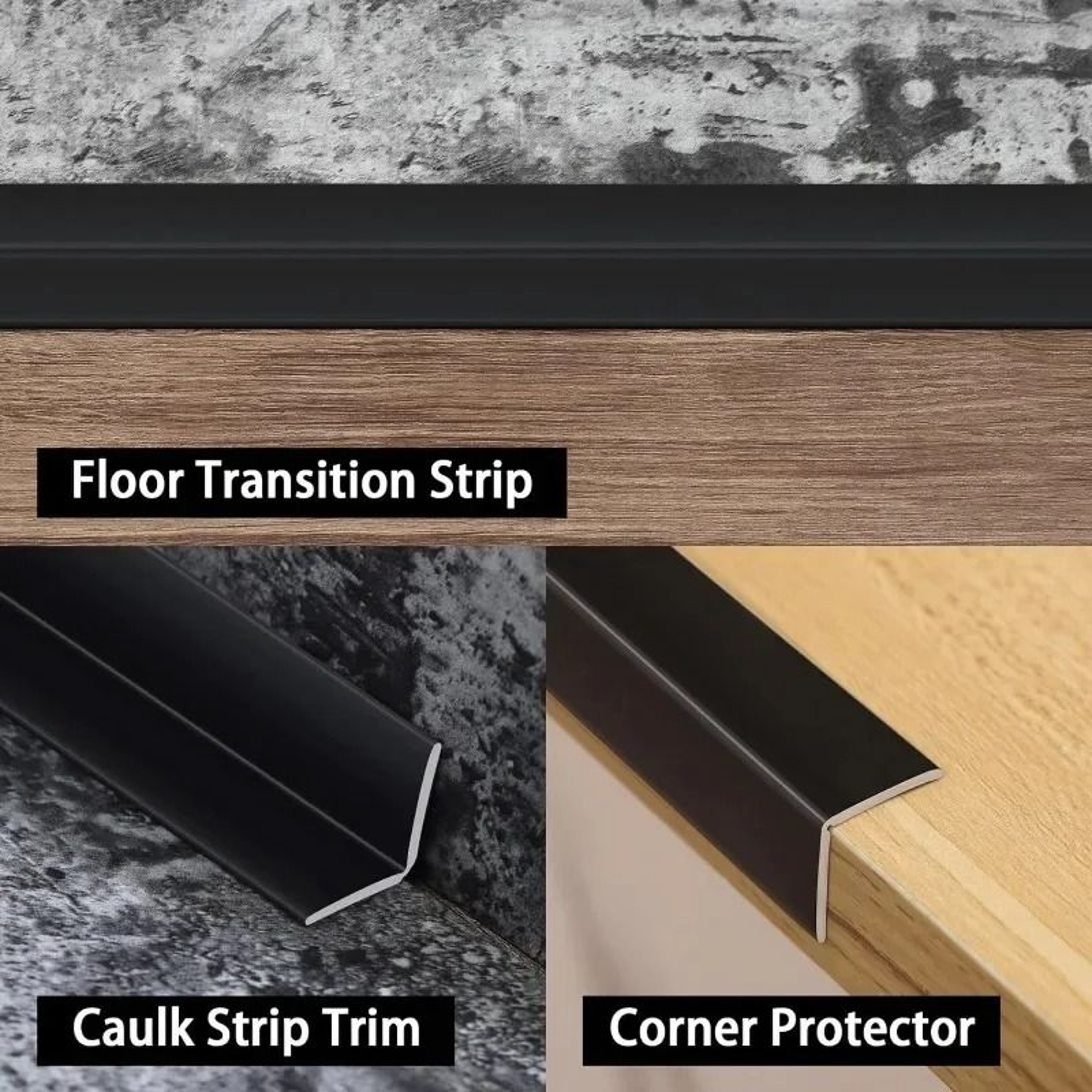 Self Adhesive PVC Inner Corner Moulding Strip Table Edge Protection Bumper Tape 0