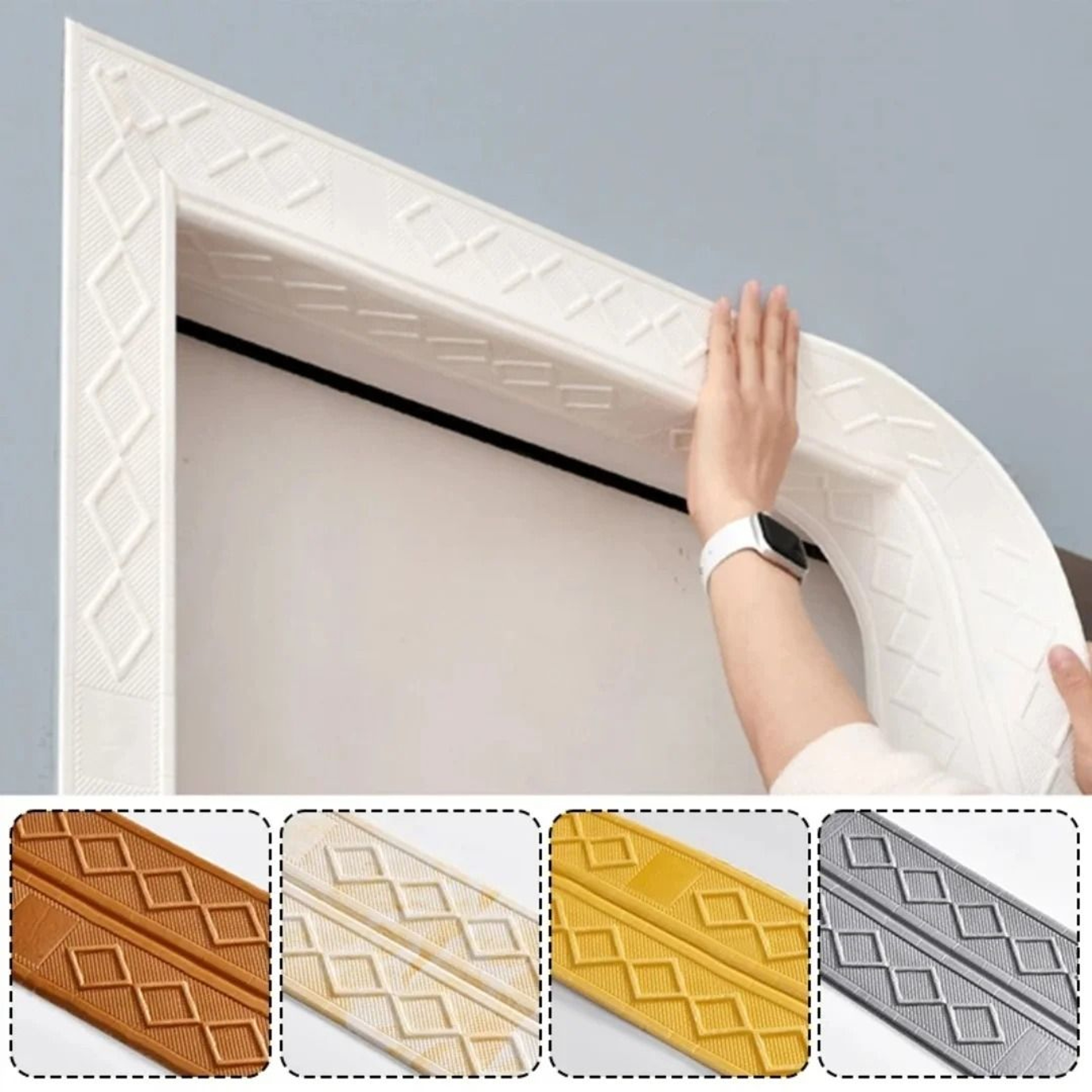 Self Adhesive Wall Trim Line Skirting Border Moulding Strip 0