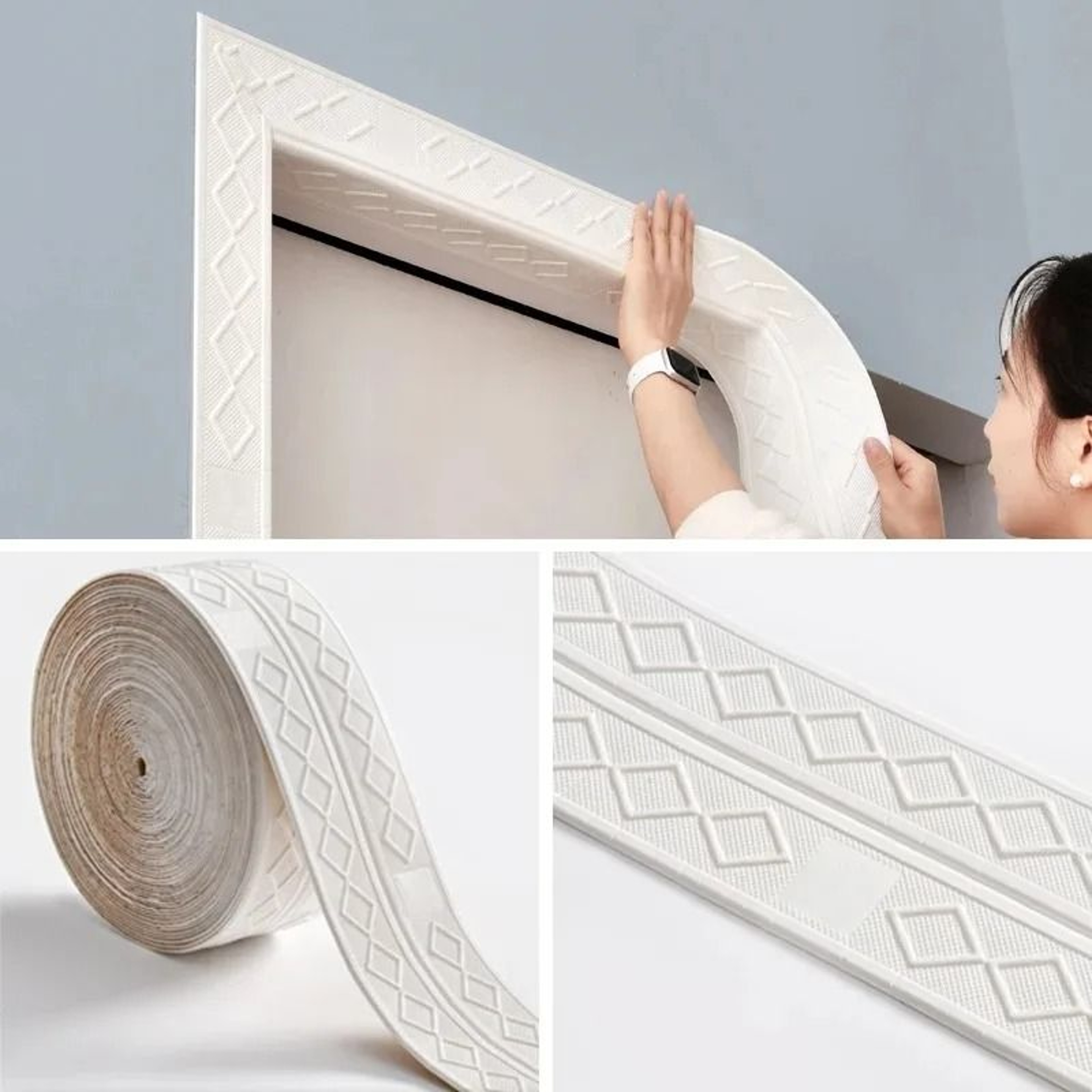 Self Adhesive Wall Trim Line Skirting Border Moulding Strip 7