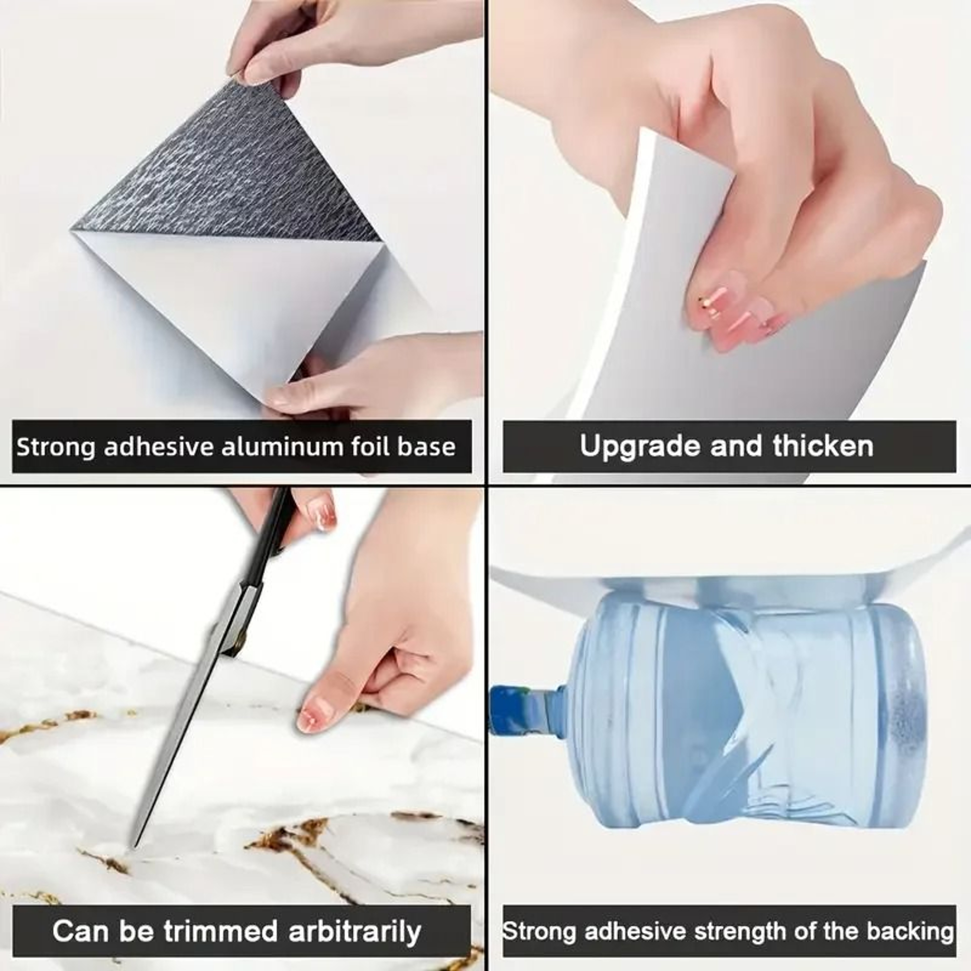 Square Peel And Stick Tile Wallpaper Panel Set 3