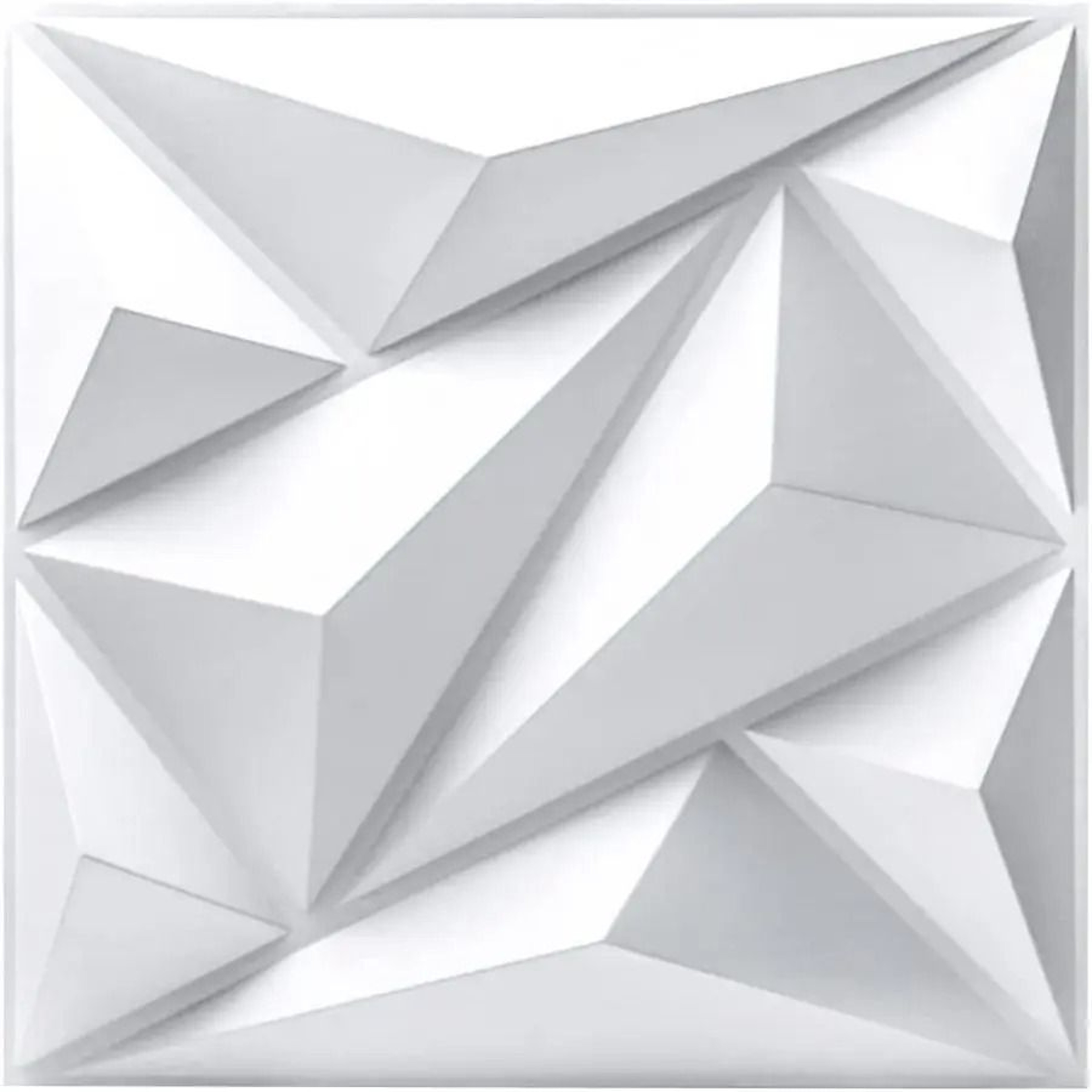 Geometric Diamond Pattern Three Dimensional Wall Panel Set 7