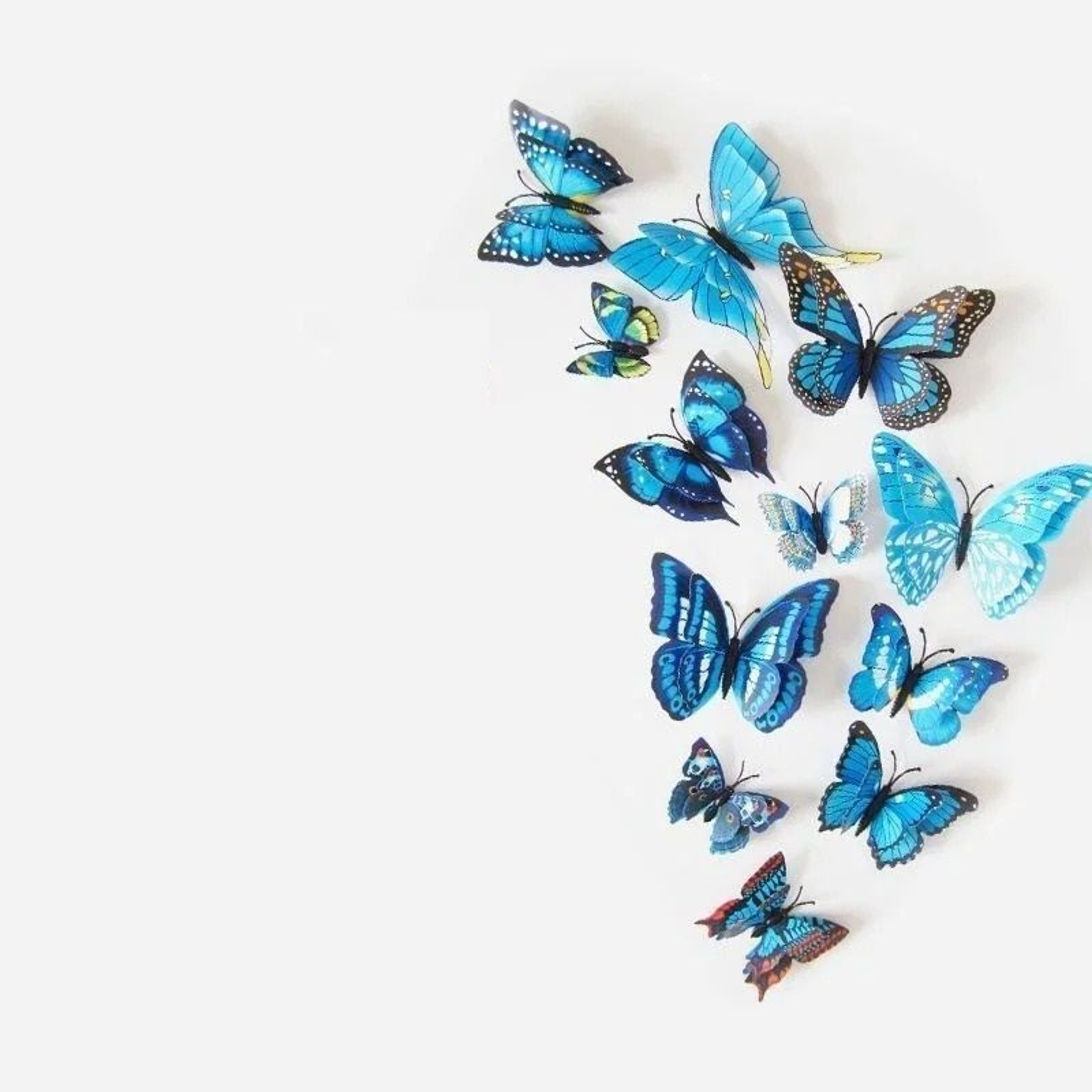 3D Double Layer Butterfly Wall Decals With Integrated Magnet And Adhesive Set 18