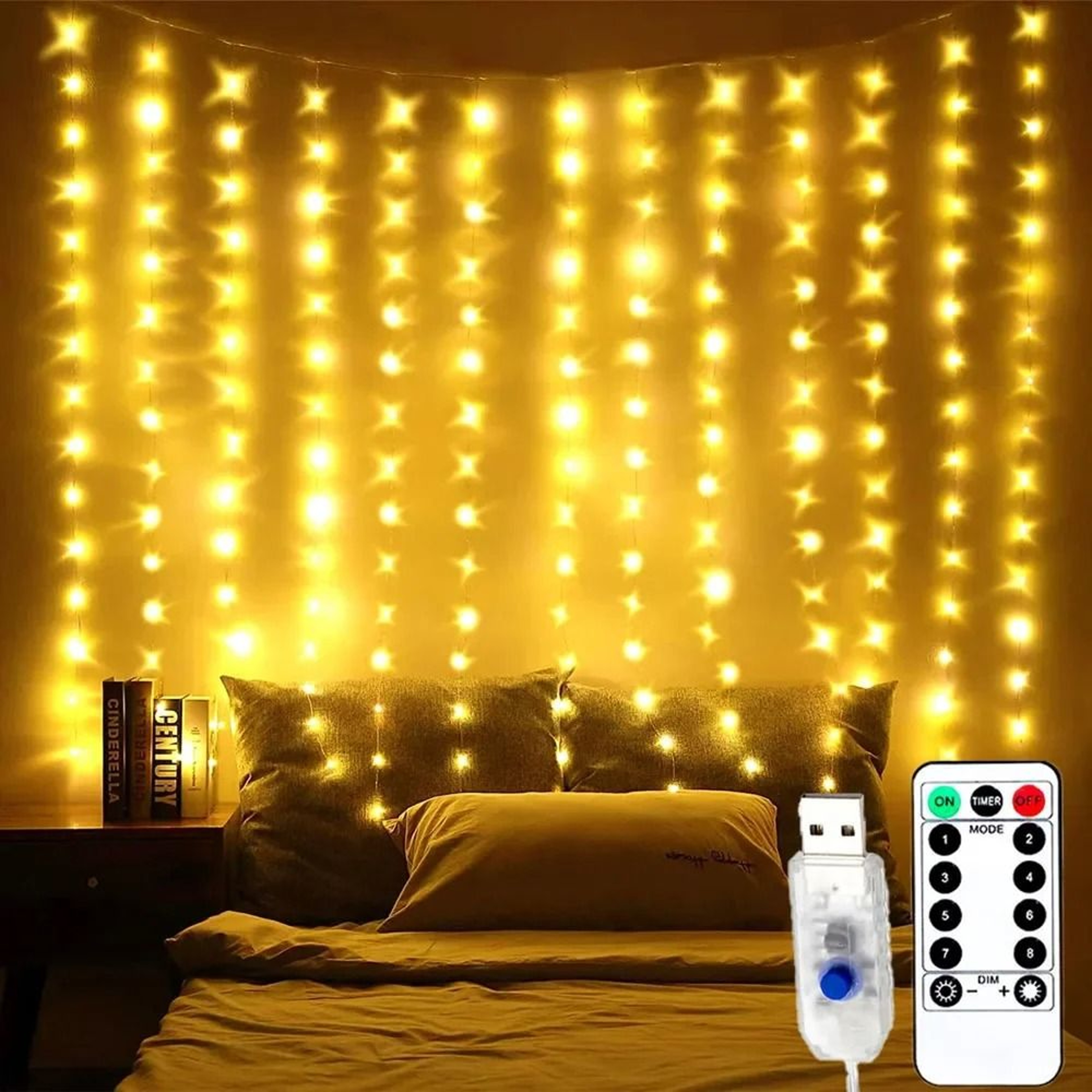 Multipurpose USB LED Curtain Garland Lights With Wireless Remote For Indoor And Outdoor Events 5