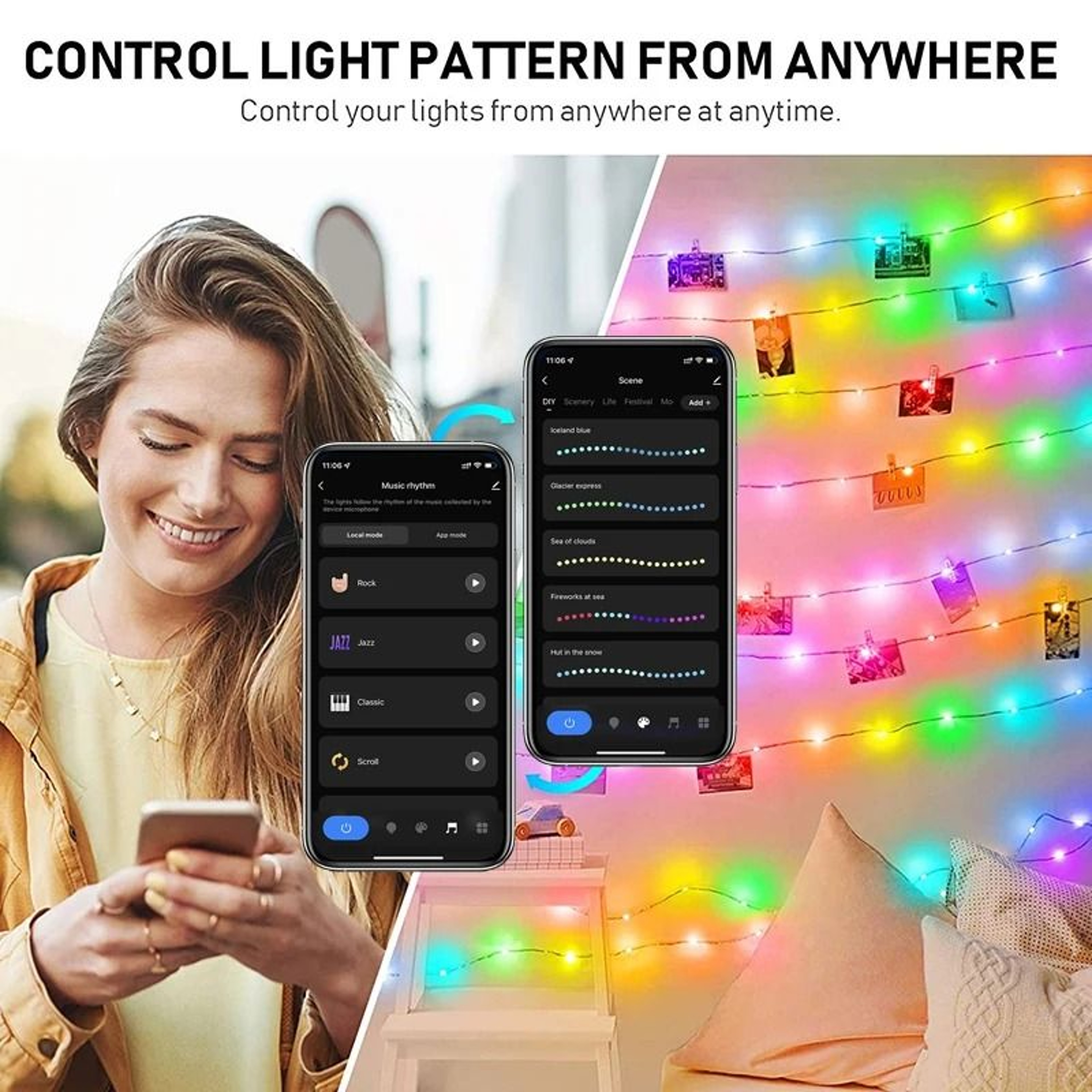 TUYA Smart RGBIC Addressable LED String Lights Compatible With Alexa And Google Assistant 2
