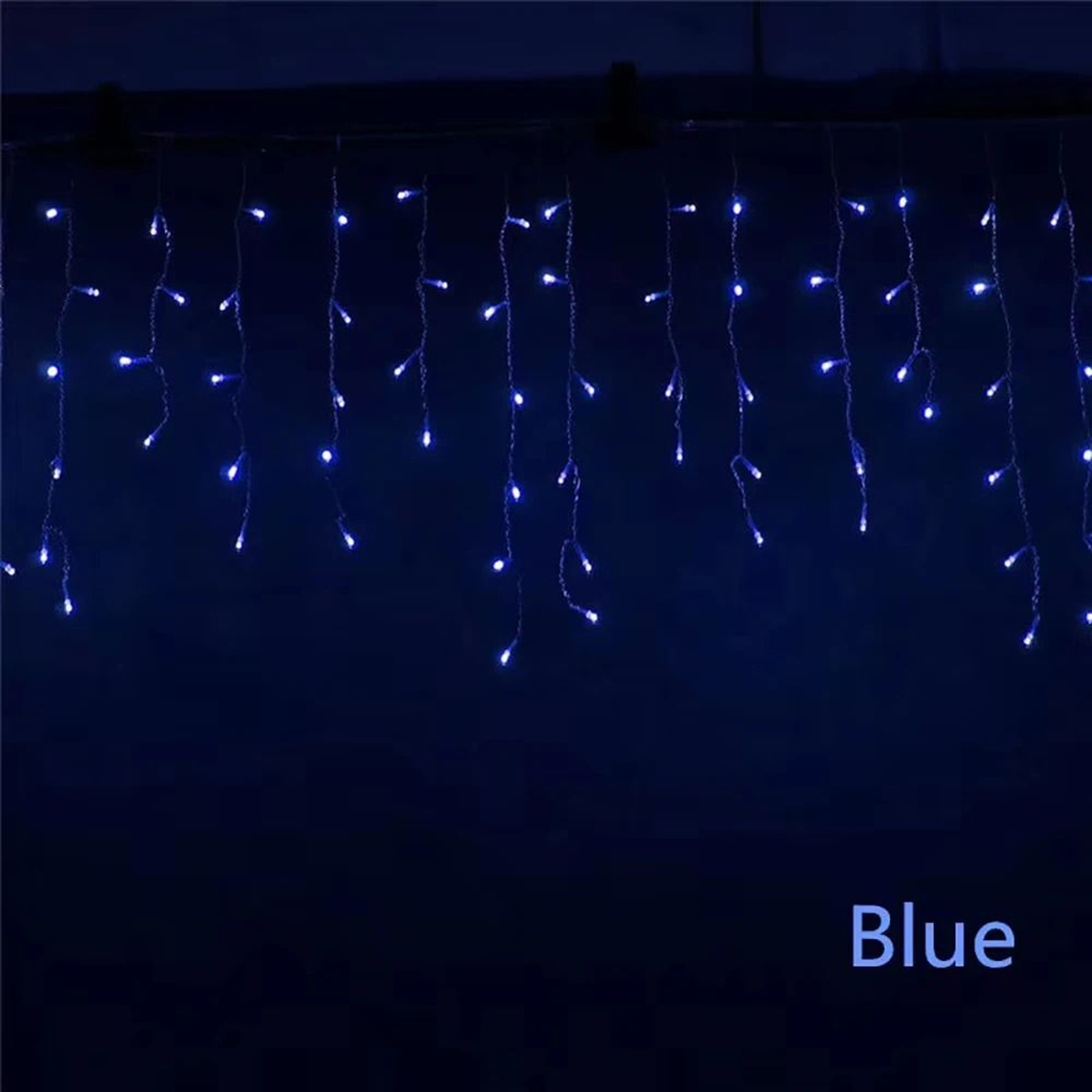 Outdoor Waterfall LED Icicle Curtain String Lights For Garden Eaves And Roofline Decor 8