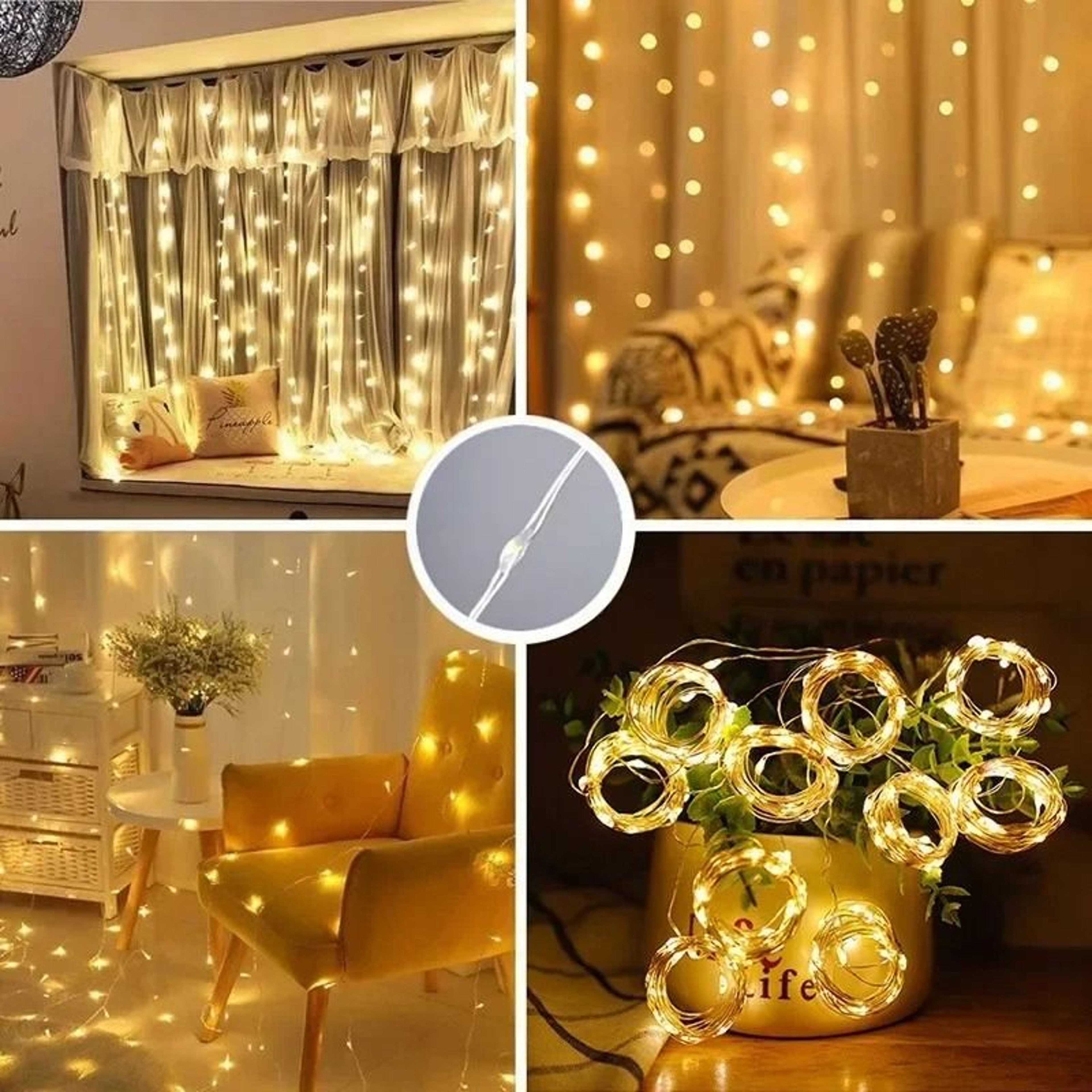 Remote Controlled 3M Series USB Waterfall LED Curtain Garland Fairy String Lights For Christmas And 3