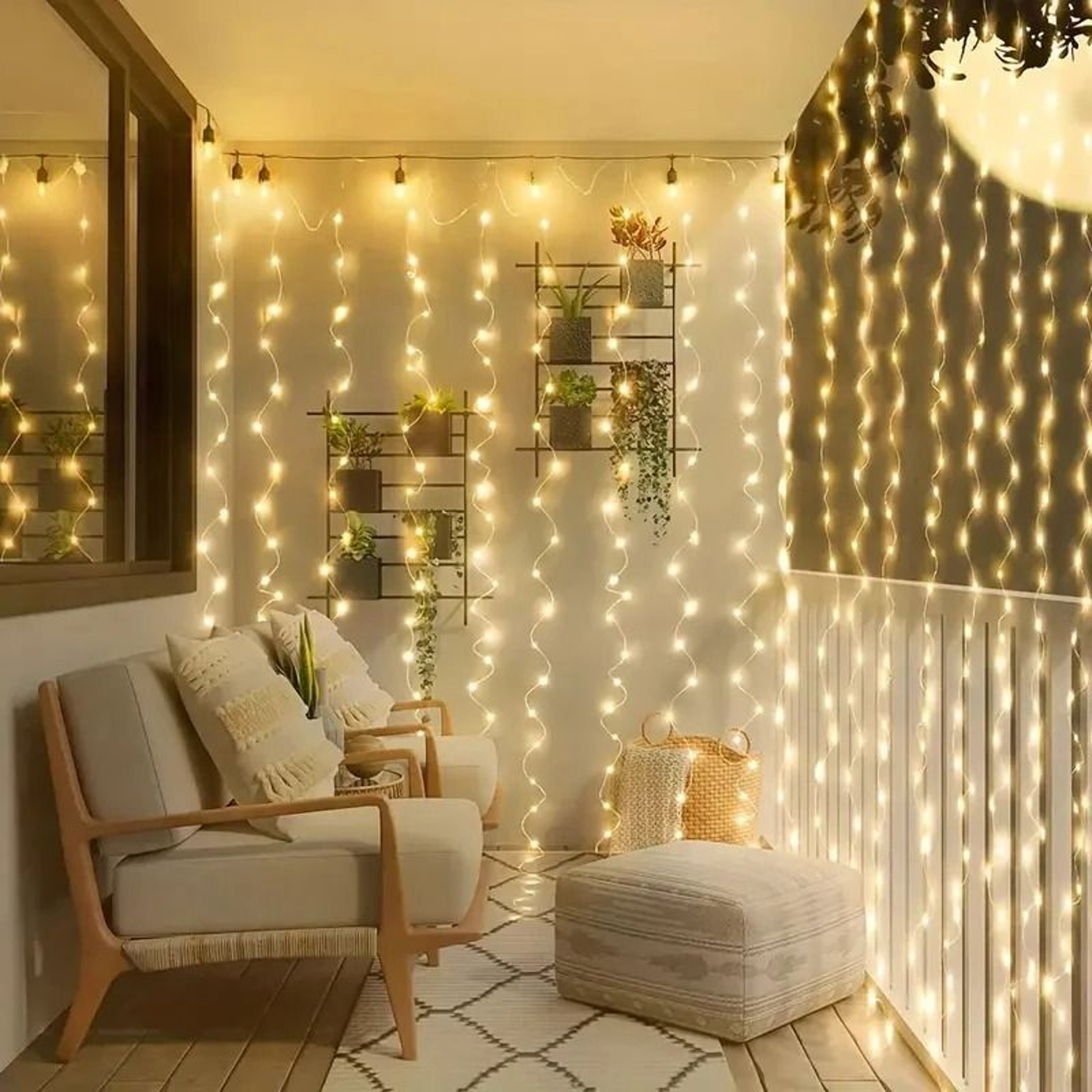 Remote Controlled USB Curtain LED String Lights With 8 Modes For Valentines Day And Bedroom Decor 1