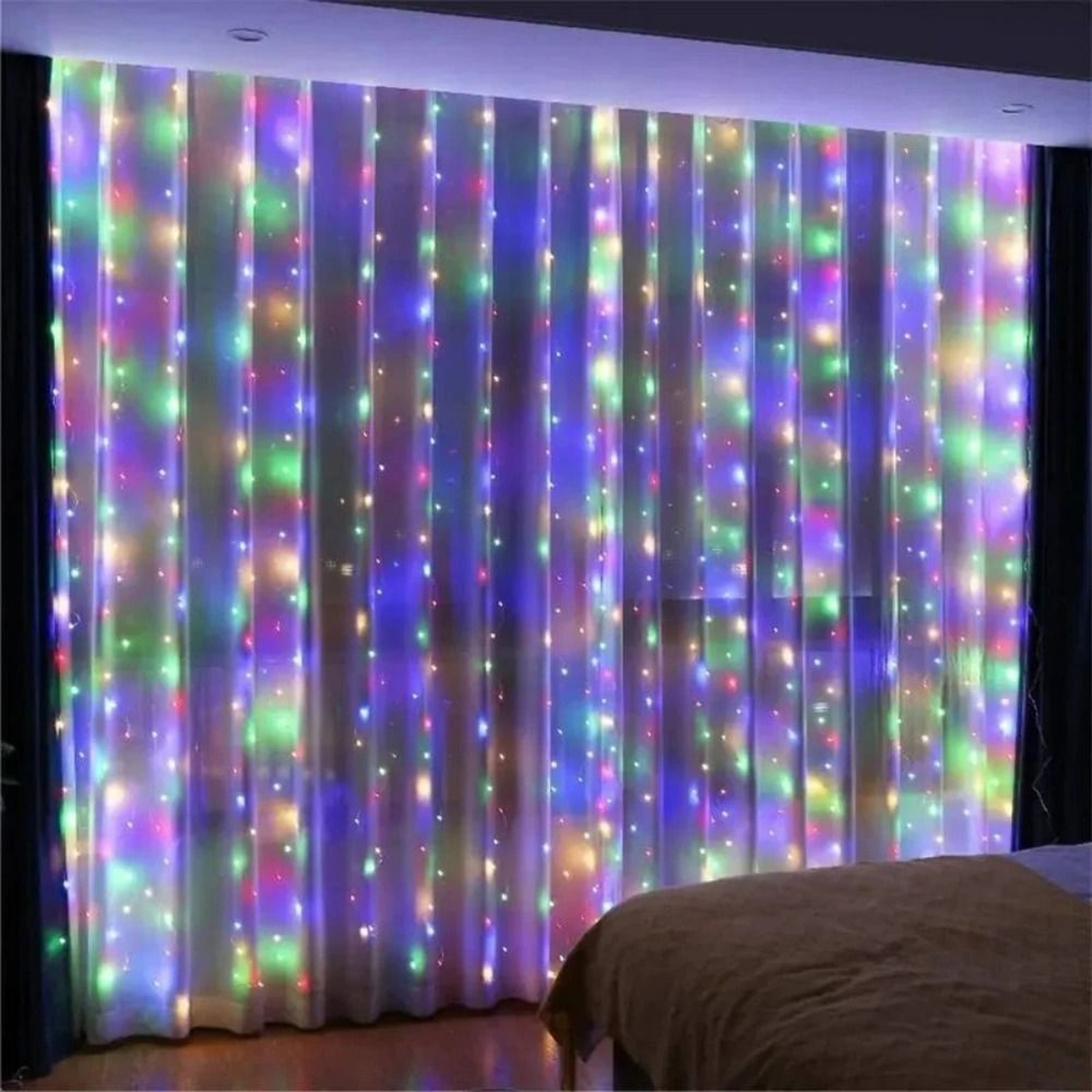 Remote Controlled USB LED Curtain Garland String Lights With 8 Modes For Bedroom And Living Room De 11