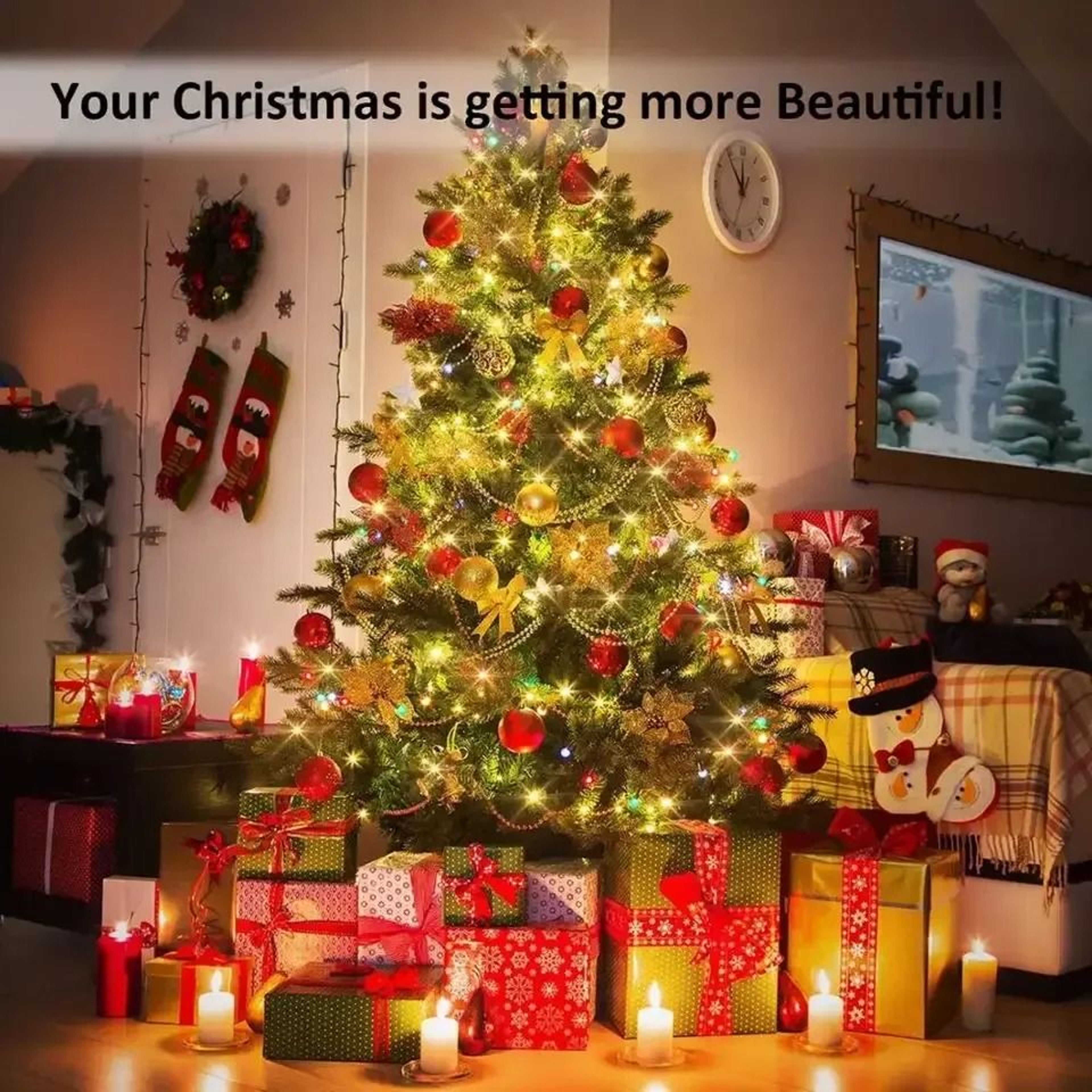 Outdoor Solar Powered LED Fairy String Lights With 8 Modes For Garden Patio Tree And Christmas Deco 5