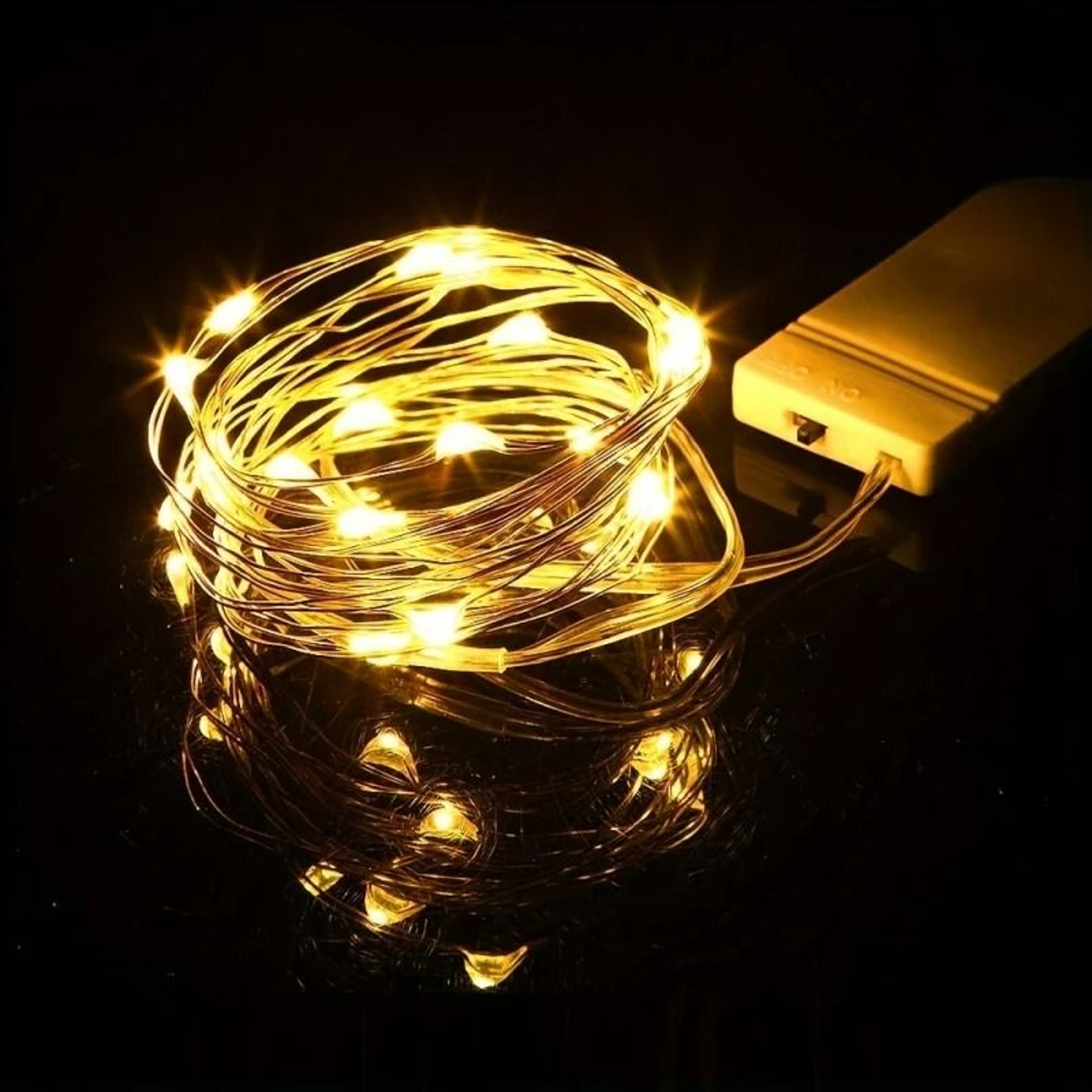 Waterproof Battery Powered LED Silver Wire Firefly Starry Lights For Wedding Party And Christmas De 7