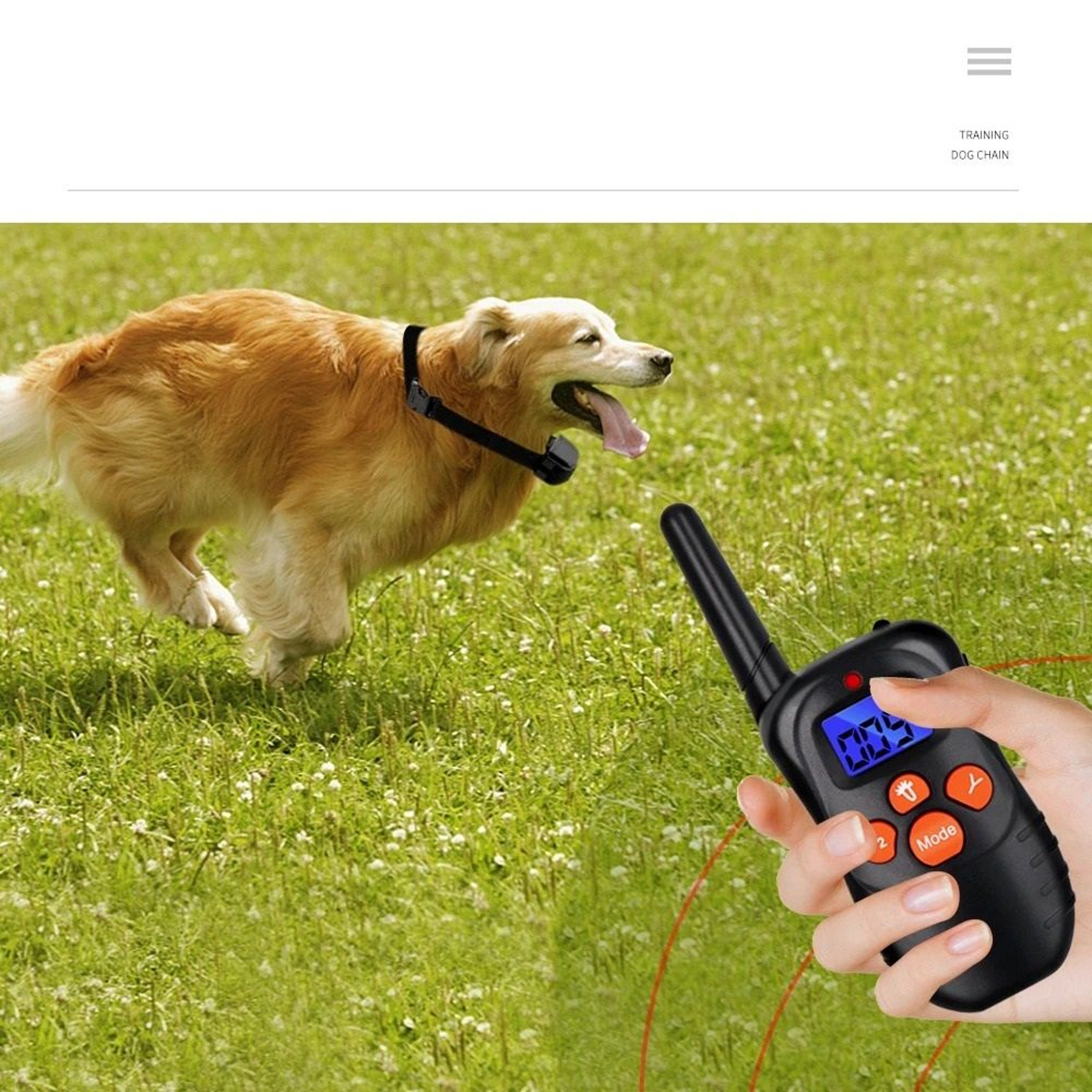 Remote Dog Training Collar 300m Control Rechargeable Electronic Bark Shock Collar For Pet Dogs 1