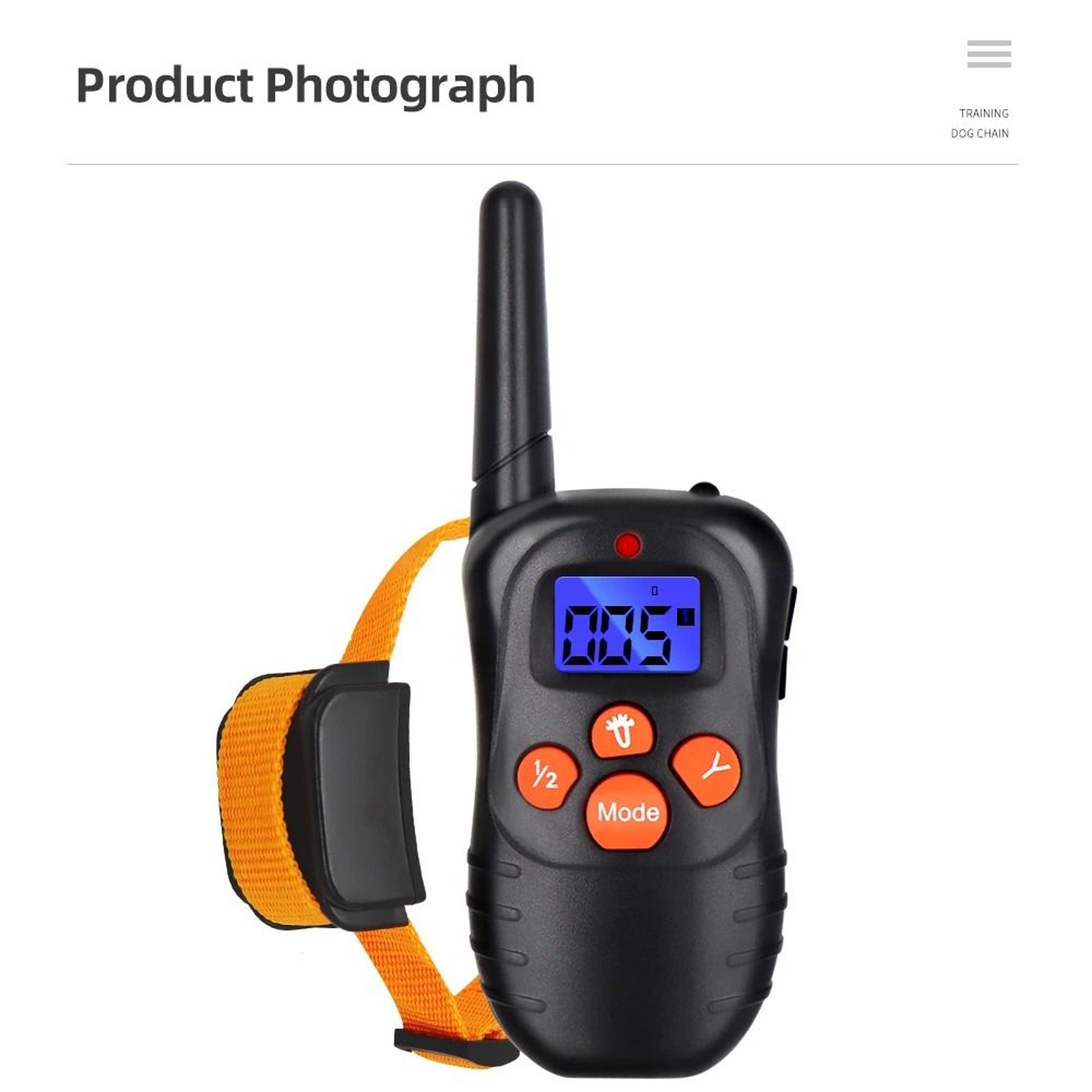 Remote Dog Training Collar 300m Control Rechargeable Electronic Bark Shock Collar For Pet Dogs 5