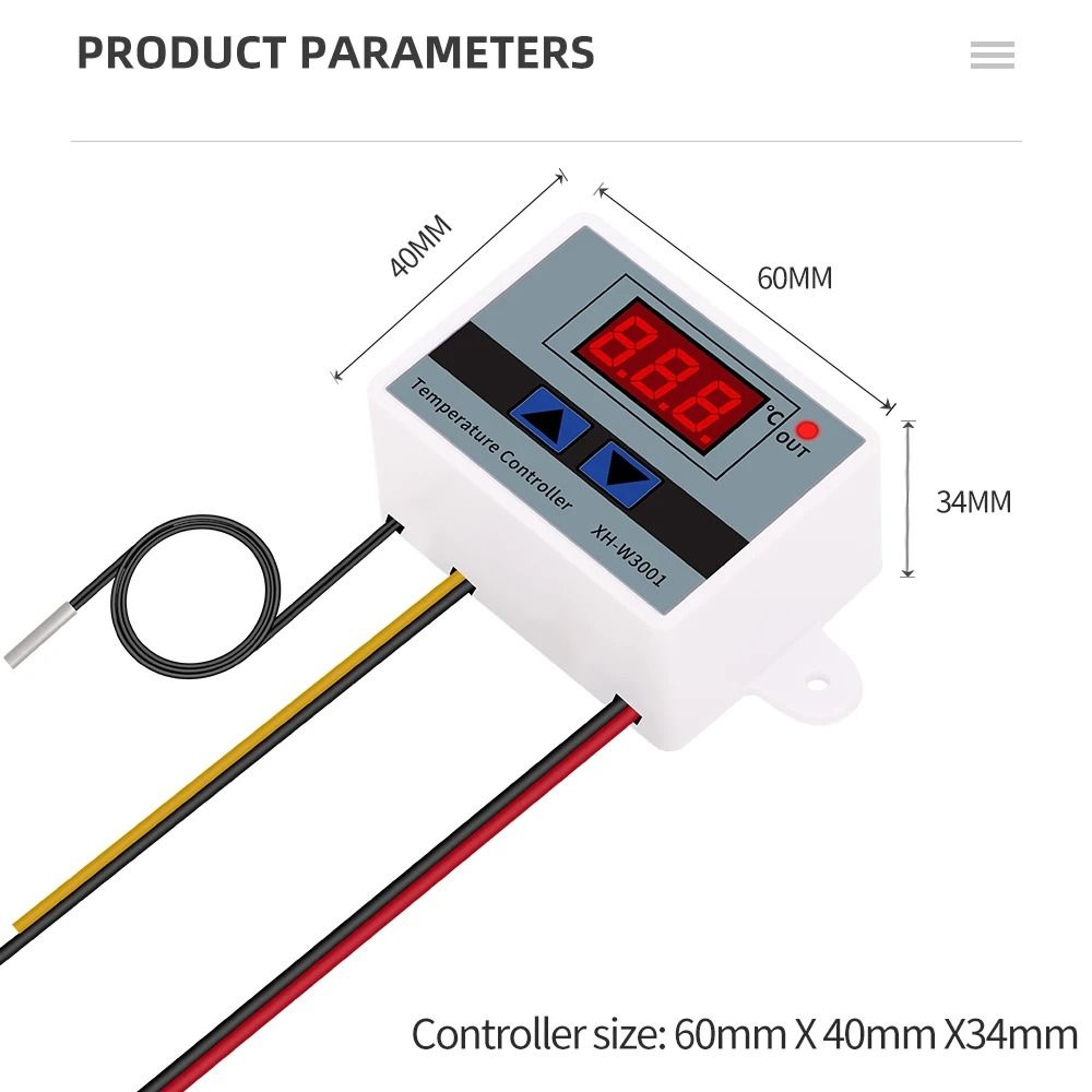 Digital Temperature Controller Switch Module 12V 24V 220V Thermostat Thermoregulator With Waterproo 5