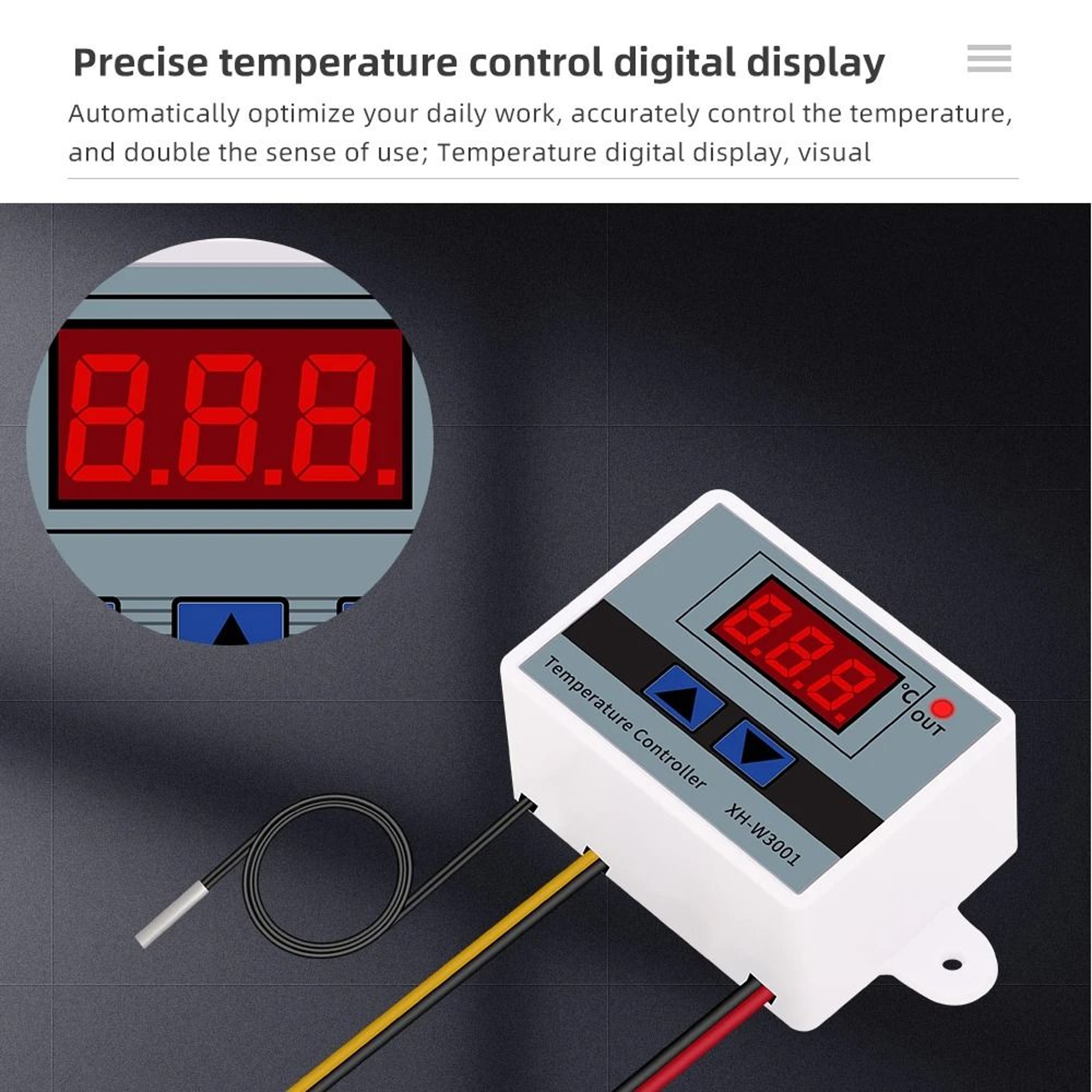 Digital Temperature Controller Switch Module 12V 24V 220V Thermostat Thermoregulator With Waterproo 1