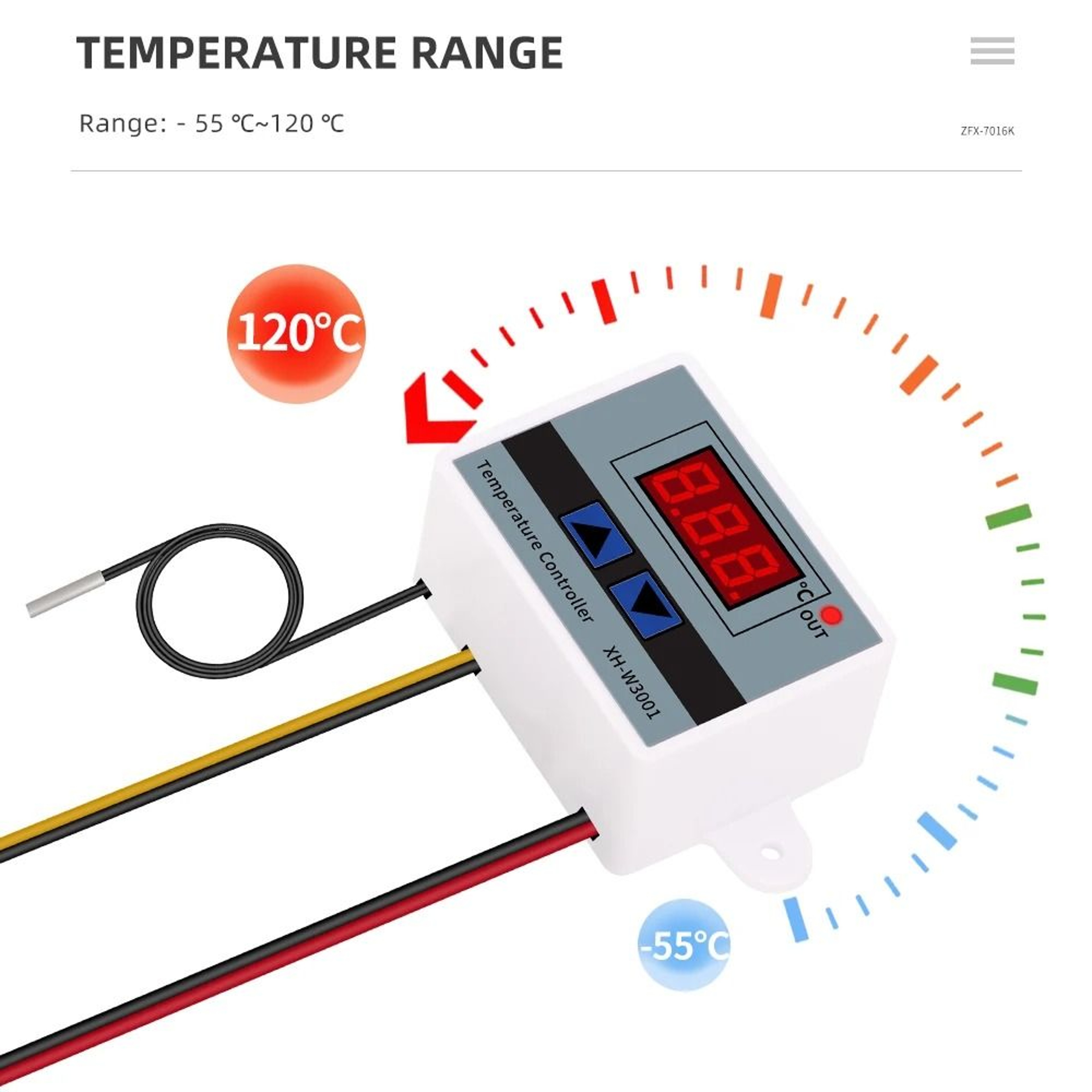 Digital Temperature Controller Switch Module 12V 24V 220V Thermostat Thermoregulator With Waterproo 2
