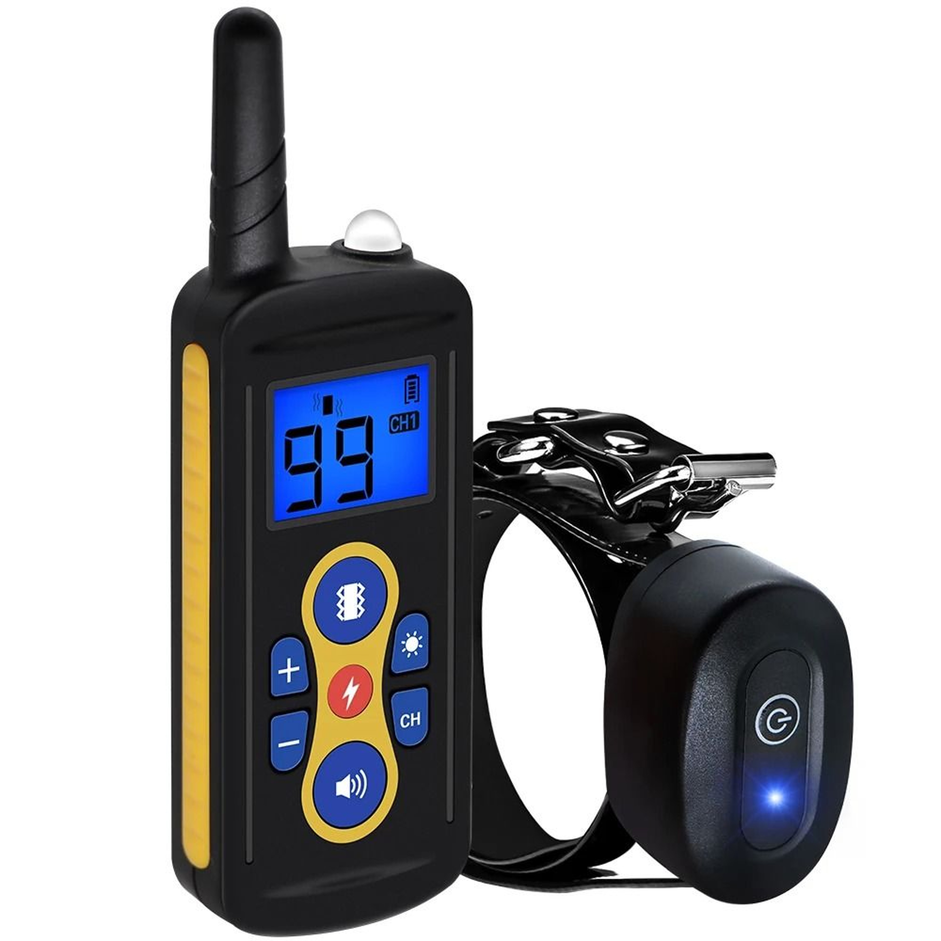 Remote Dog Training Collar 875 Yard Range Rechargeable Electric Pet Trainer With Shock Vibration An 6