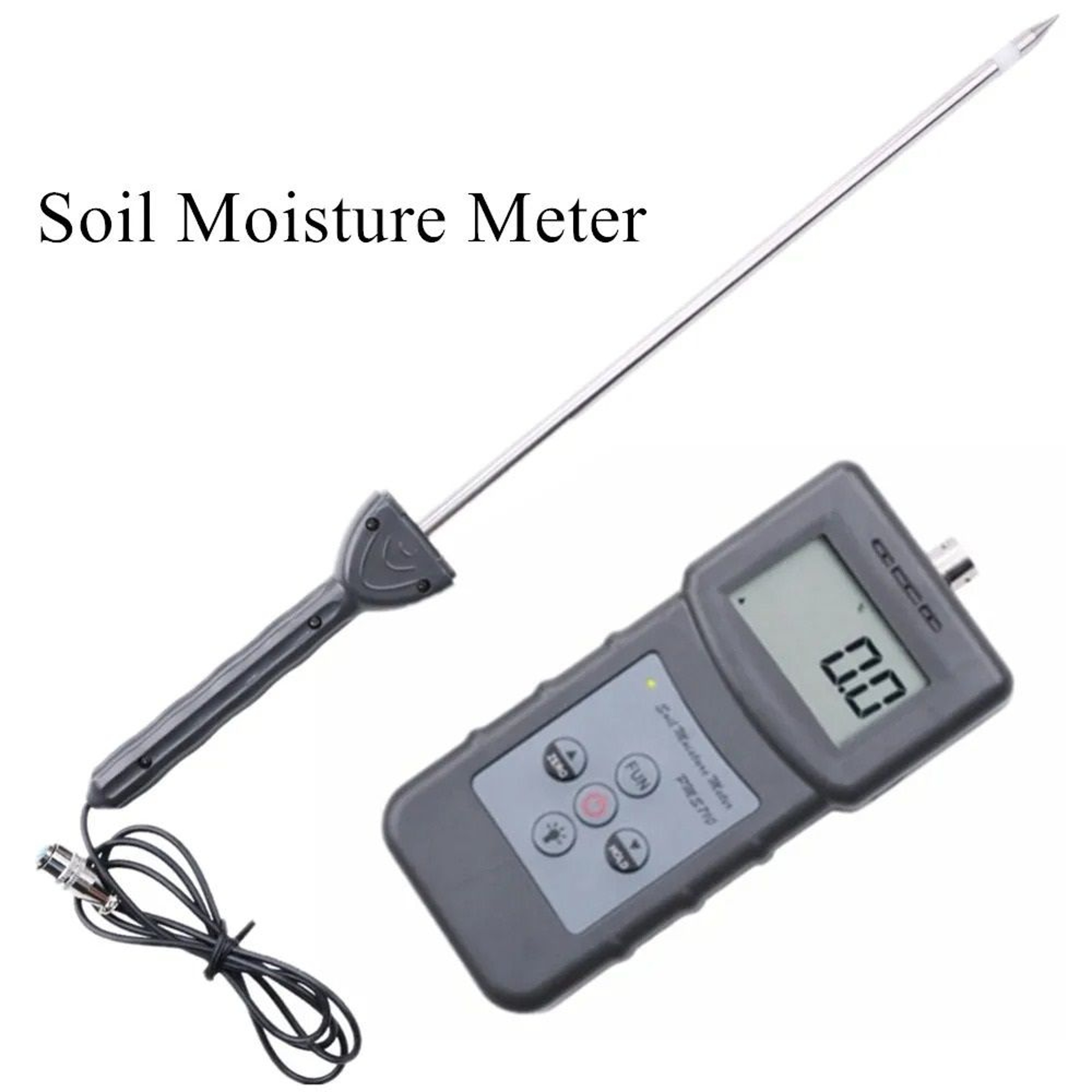 High Precision Digital Soil Moisture Meter Heavy Duty Probe Hygrometer For Concrete Cement River Sa 0
