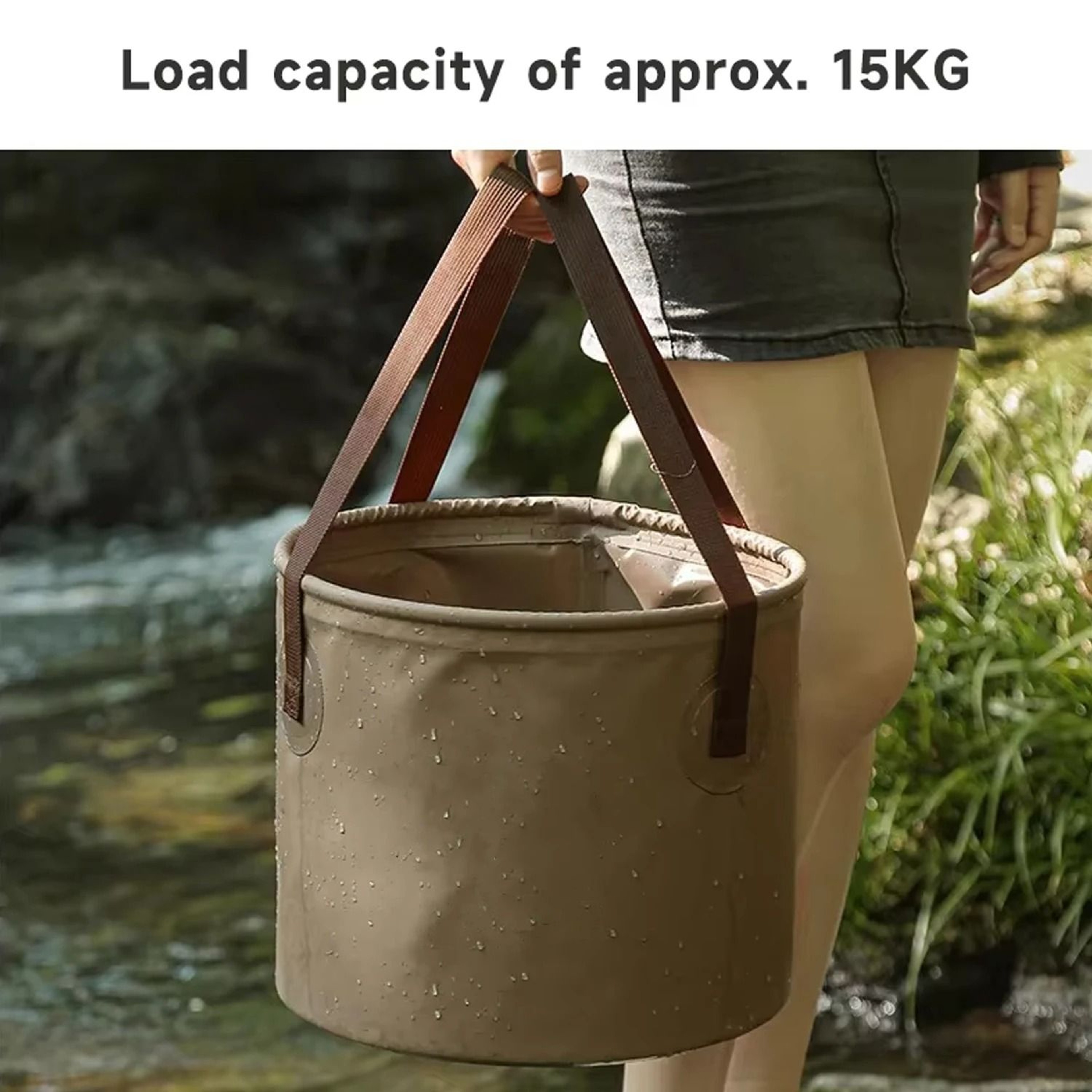 Waterproof Folding Bucket Portable Camping Wash Basin And Outdoor Water Storage Container 2