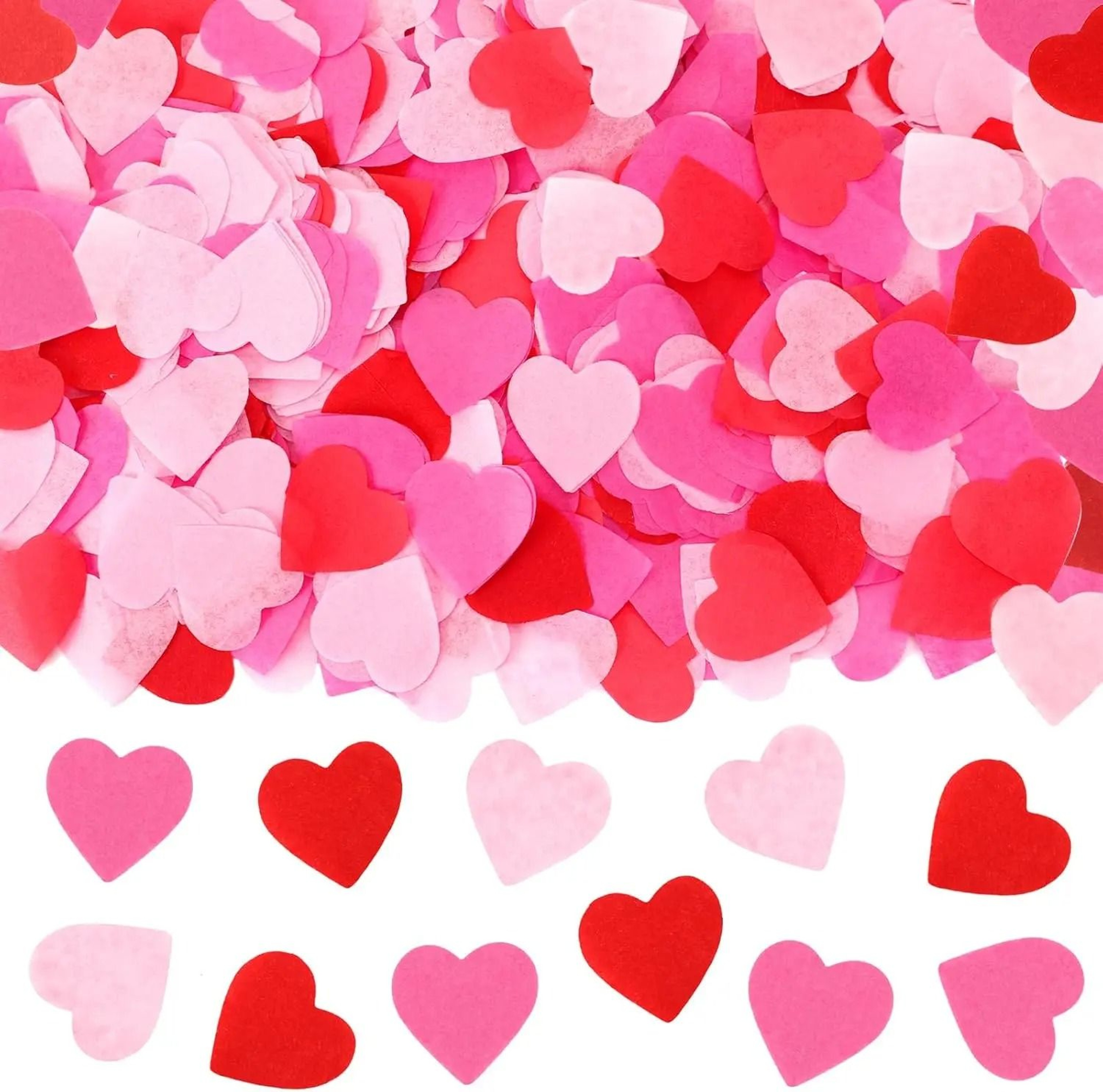5000 Pack Heart Confetti Metallic Table Sprinkles For Valentines Day And Weddings 8