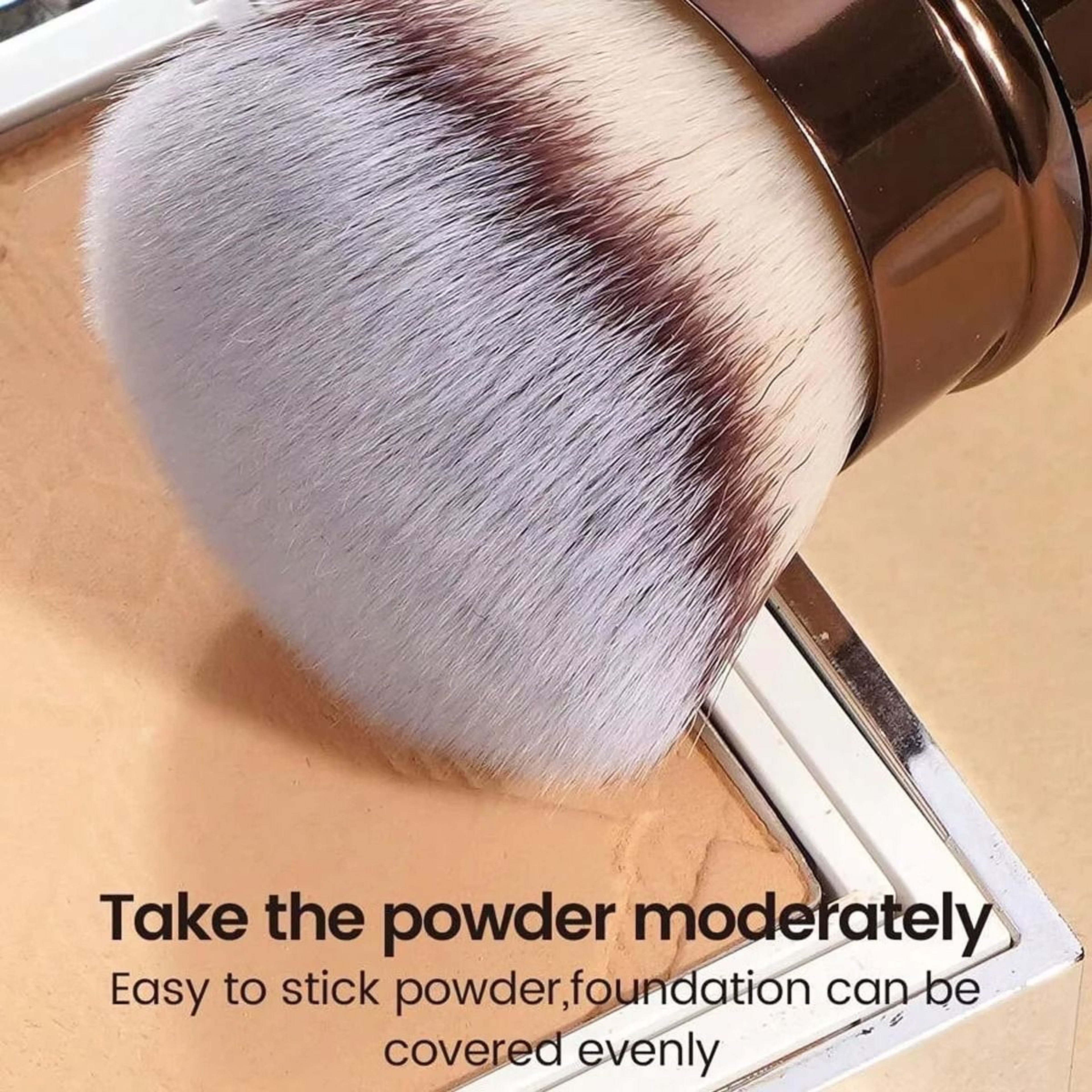 Retractable Kabuki Makeup Brush Soft Travel Foundation Powder Blush Face Cosmetic Tool 4