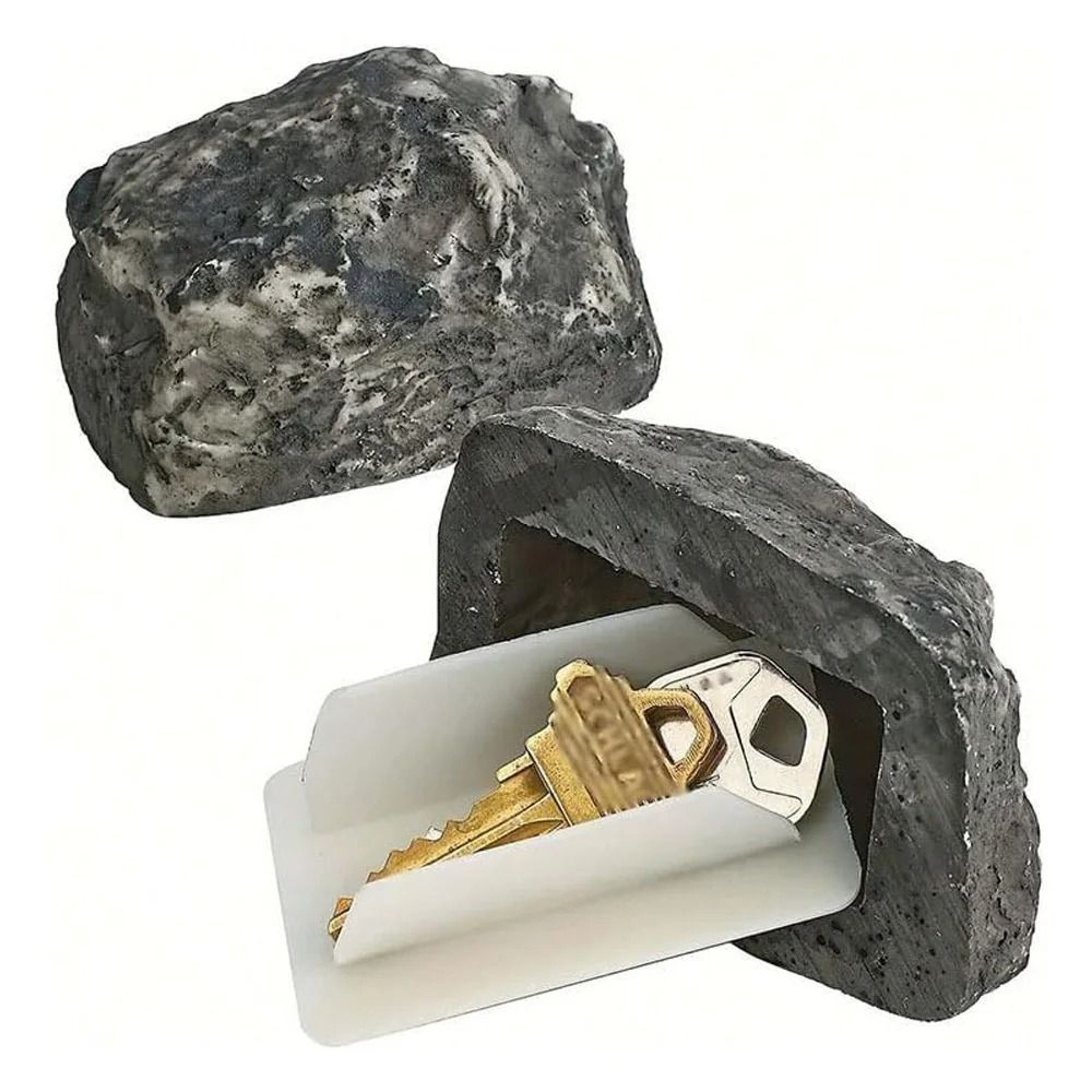 Stone Key Hide Outdoor Simulation Rock Hidden Spare Key Safe Box Holder For Yard 6