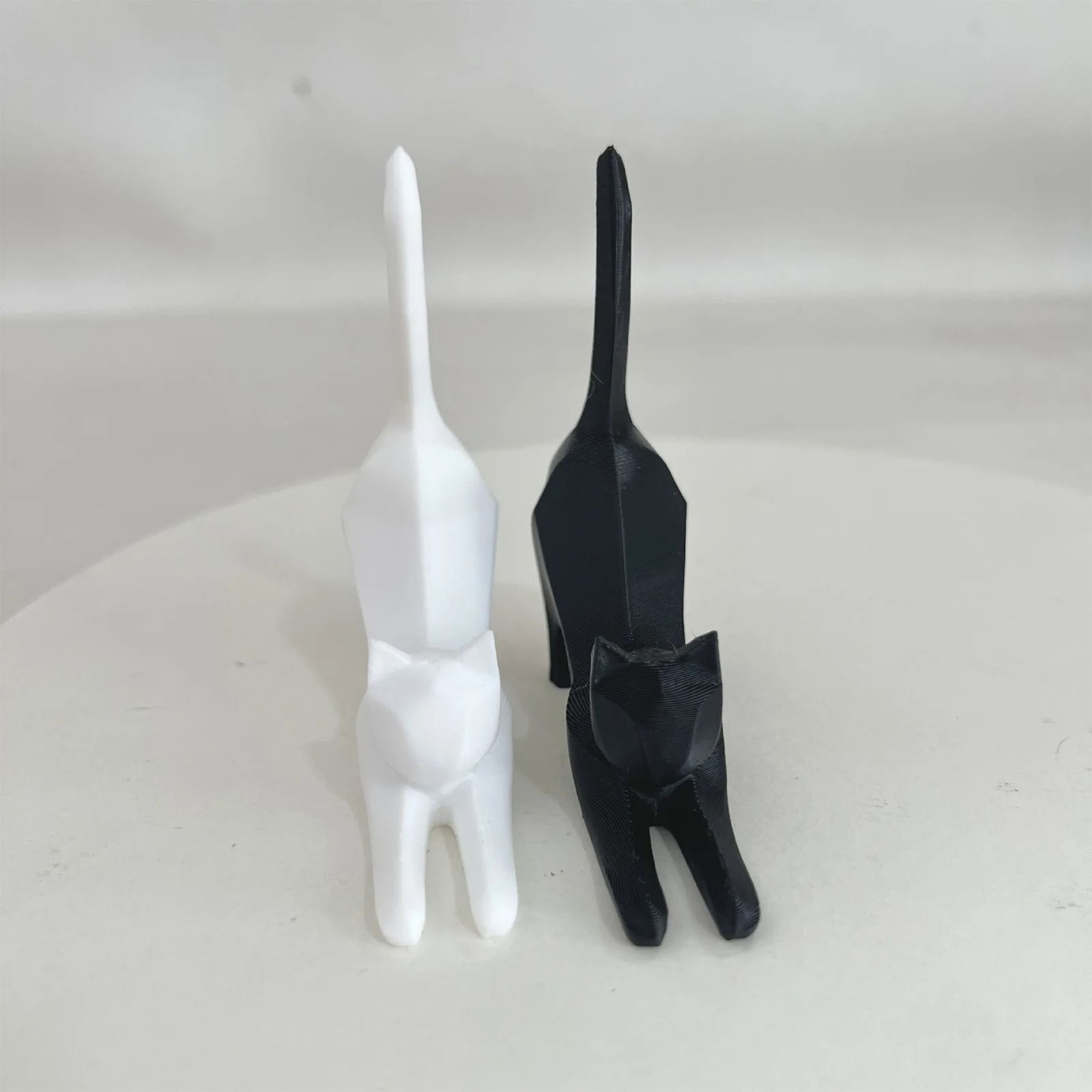 Tiny Stretching Cat Sculpture Miniature Figurine For Bookshelf And Desk Decor 5