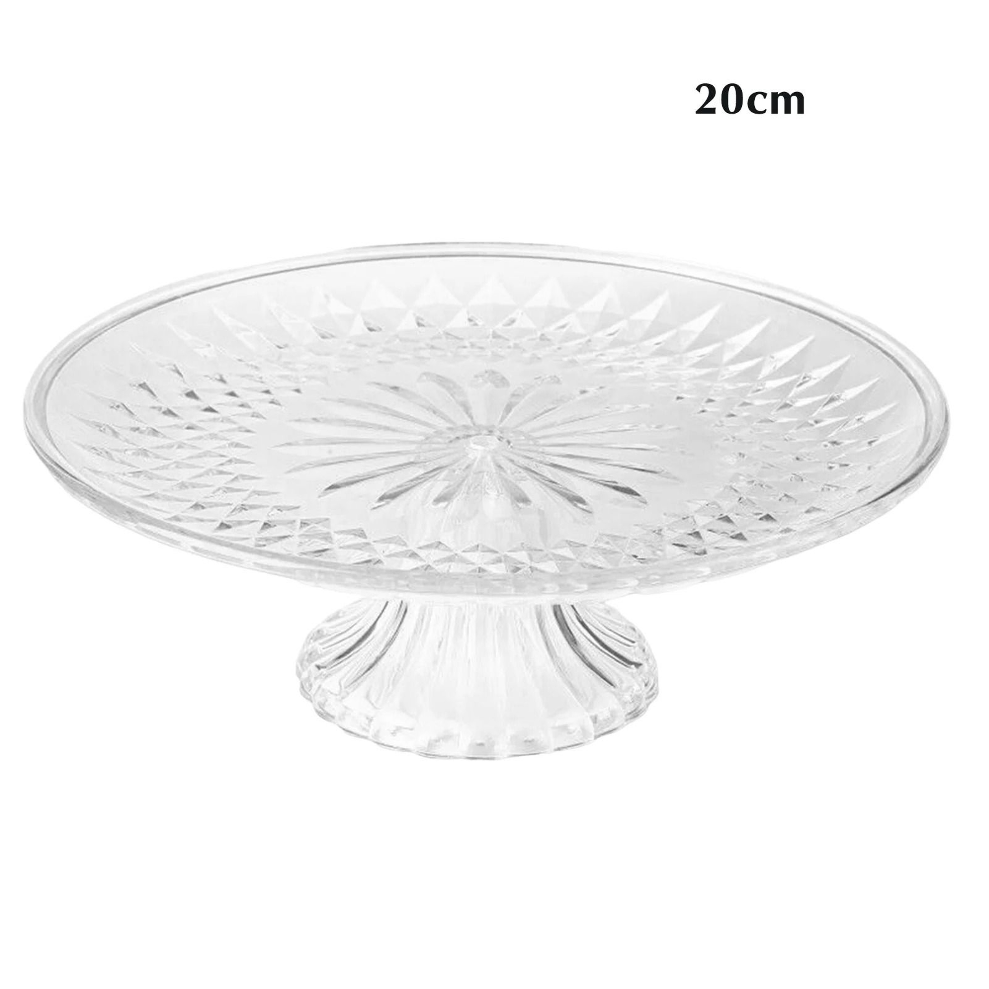 Acrylic Fruit Dessert Cupcake Tray Crystal Stand Serving Dish 3