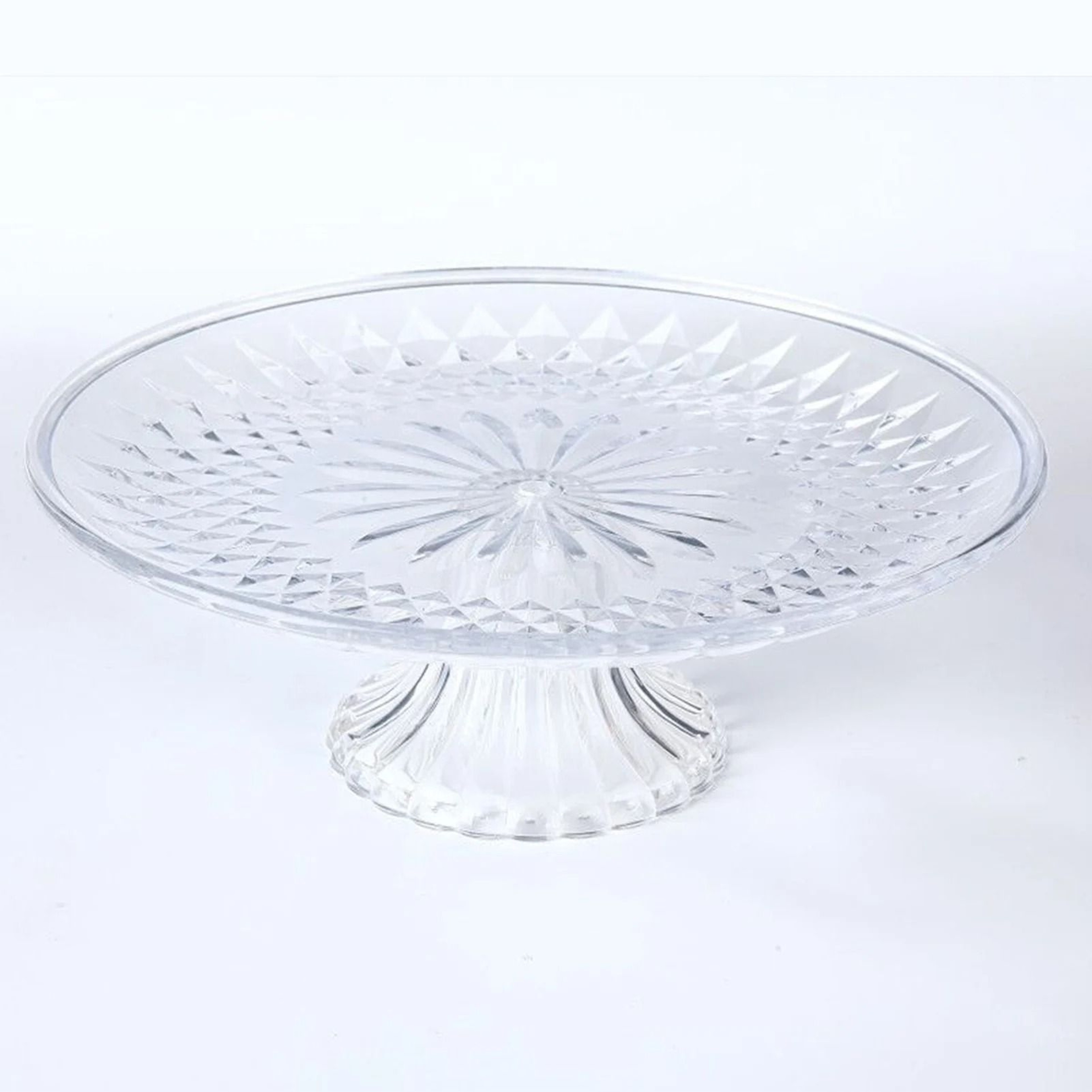 Acrylic Fruit Dessert Cupcake Tray Crystal Stand Serving Dish 0