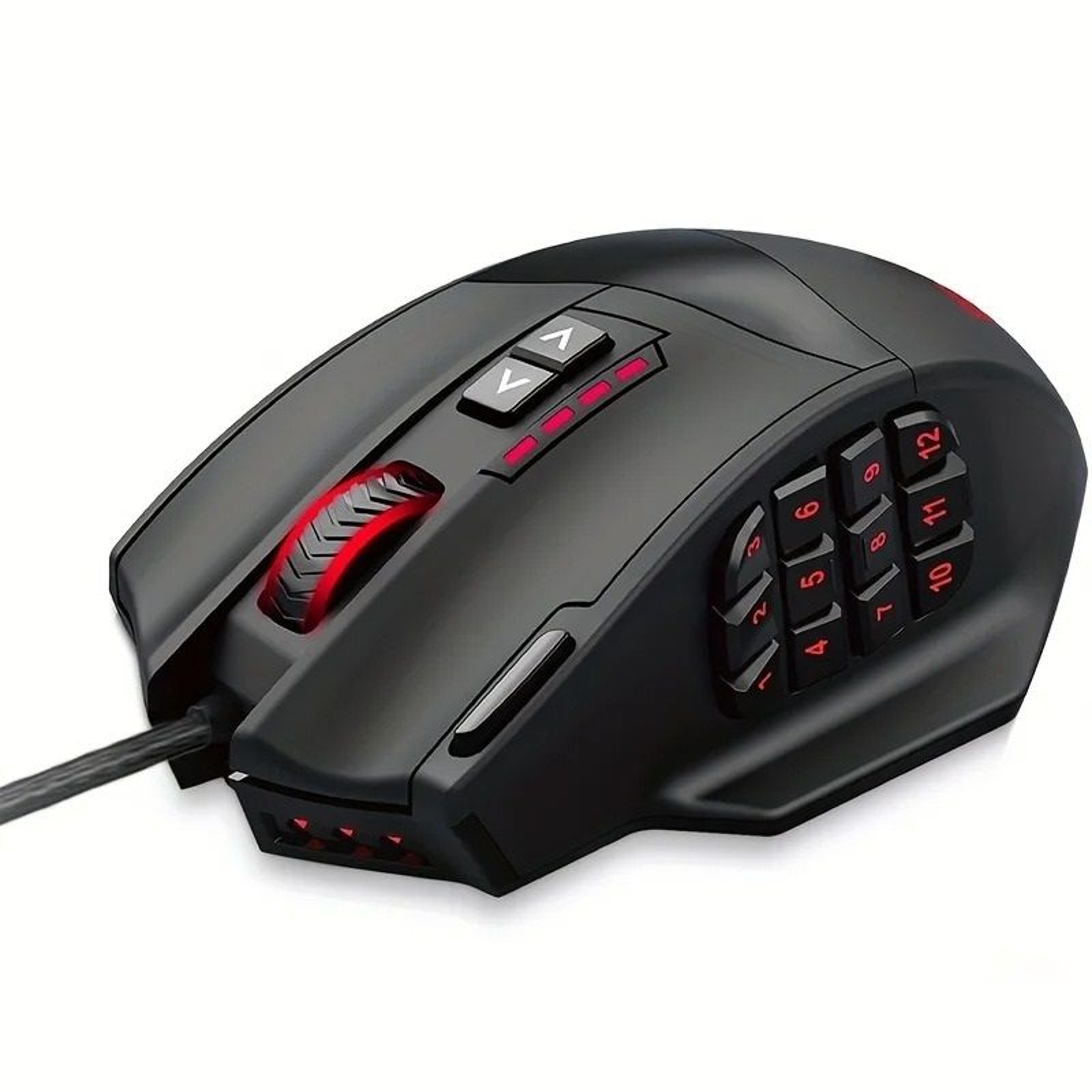 Ergonomic Wired Gaming Mouse With Programmable Side Keys RGB Lighting Setup 0