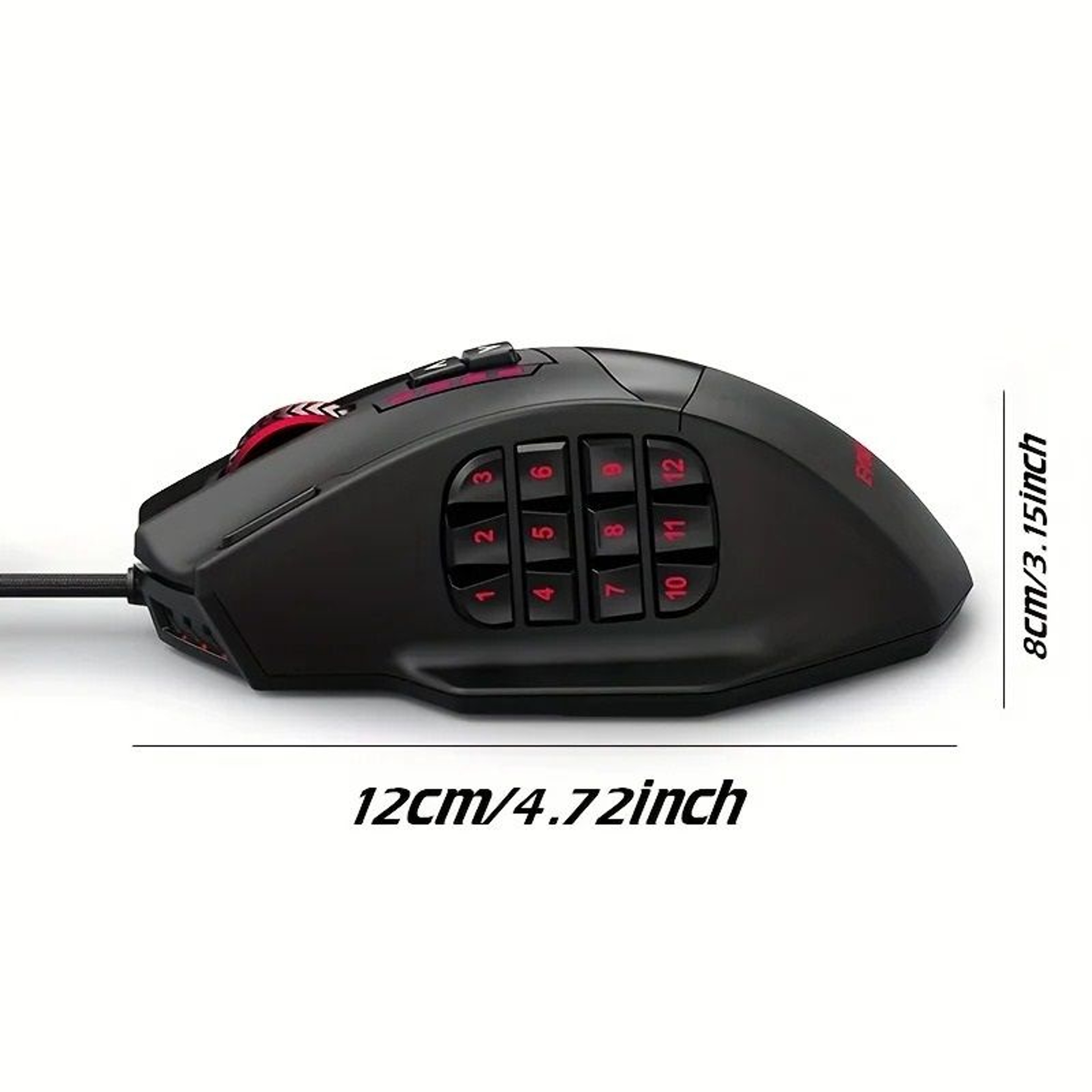 Ergonomic Wired Gaming Mouse With Programmable Side Keys RGB Lighting Setup 1