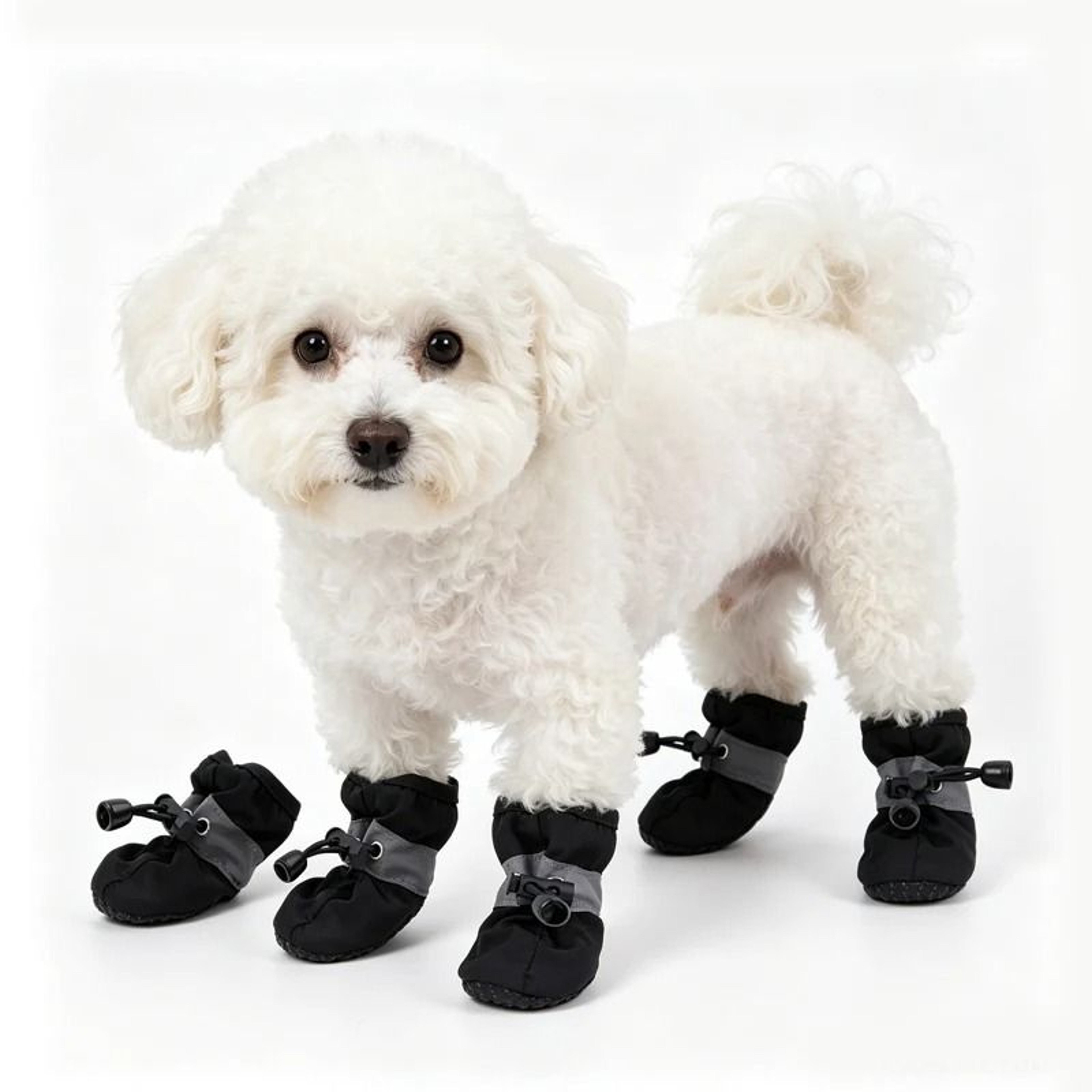 4 Piece All Season Pet Dog Shoes Anti Slip Water Resistant Boots Warm Puppy Booties 0