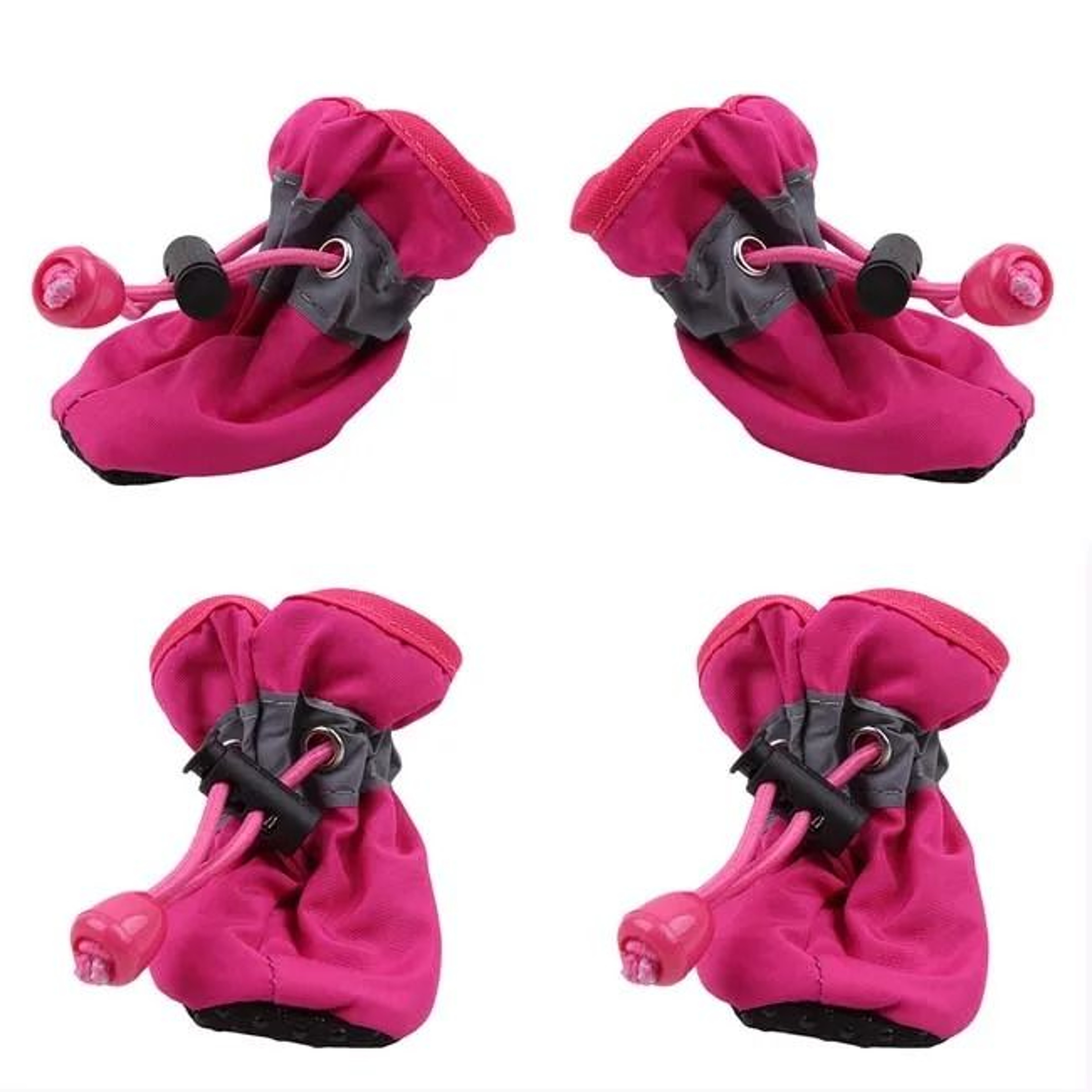4 Piece All Season Pet Dog Shoes Anti Slip Water Resistant Boots Warm Puppy Booties 6