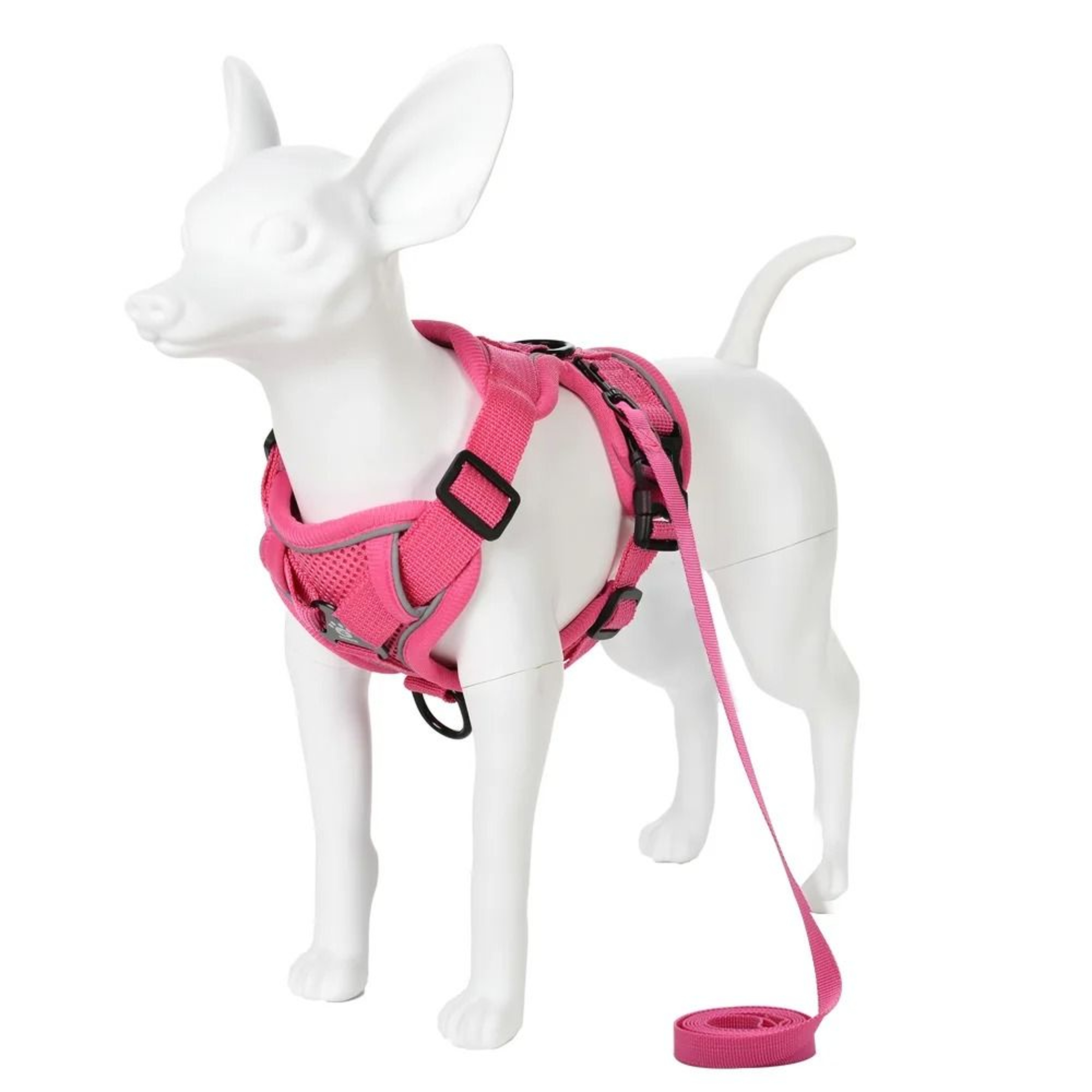 Adjustable Reflective Dog Harness And Leash Set Soft Vest For Small Medium Pets 6