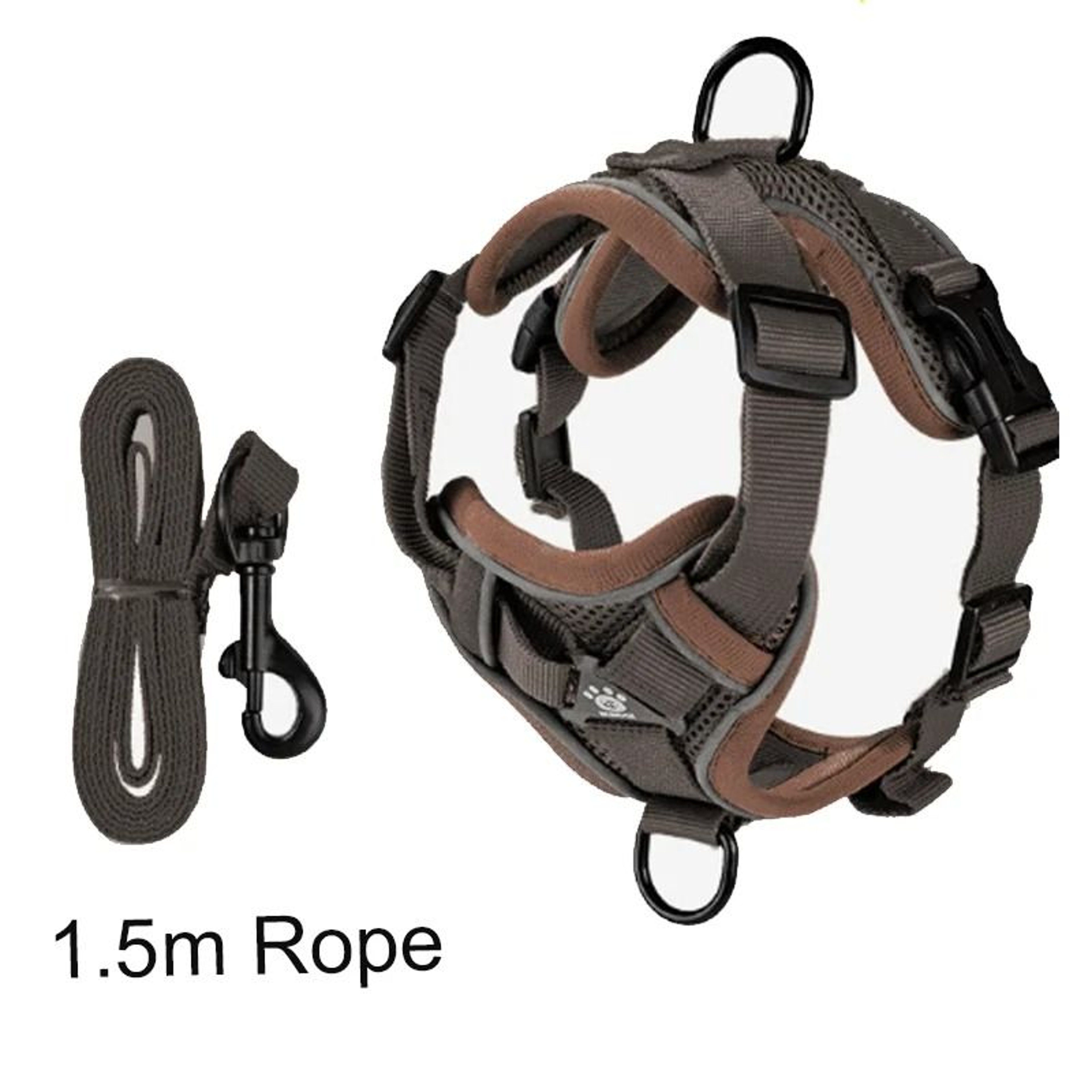 Adjustable Reflective Dog Harness And Leash Set Soft Vest For Small Medium Pets 10