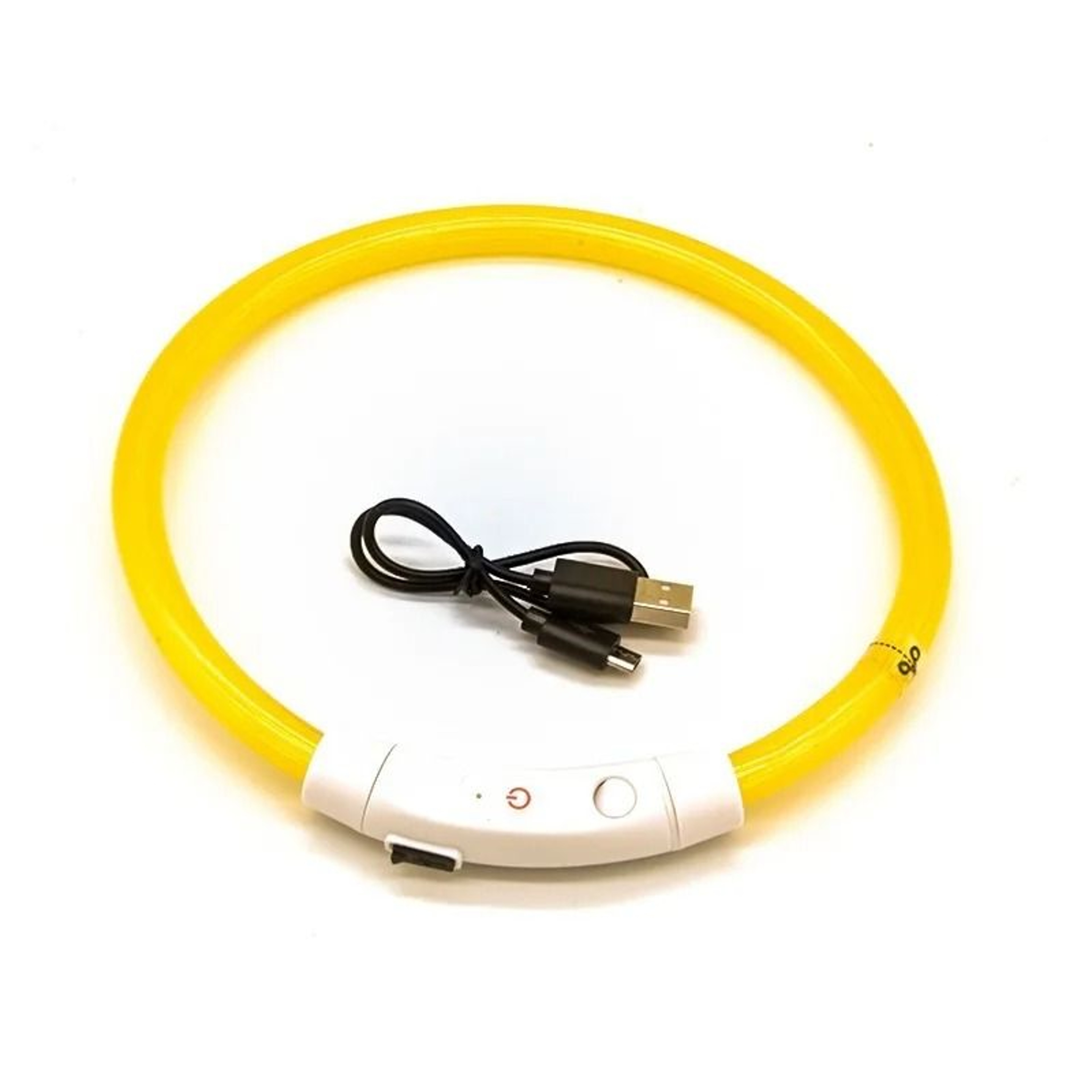 USB Rechargeable LED Luminous Dog Collar 3 Modes Detachable LightUp Safety Collar 12