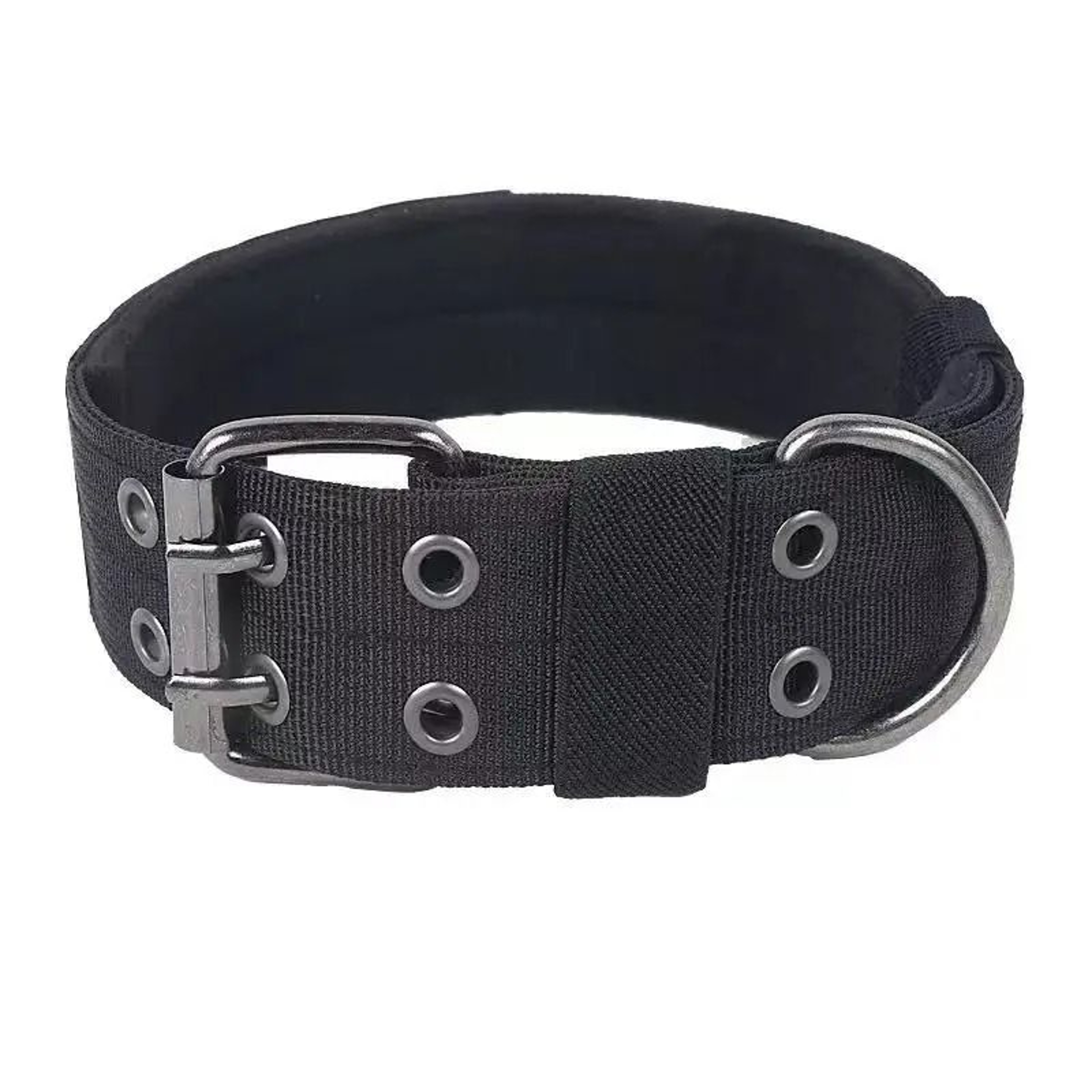 Outdoor Tactical Military Dog Collar HeavyDuty Metal Buckle Adjustable Training Collar 8