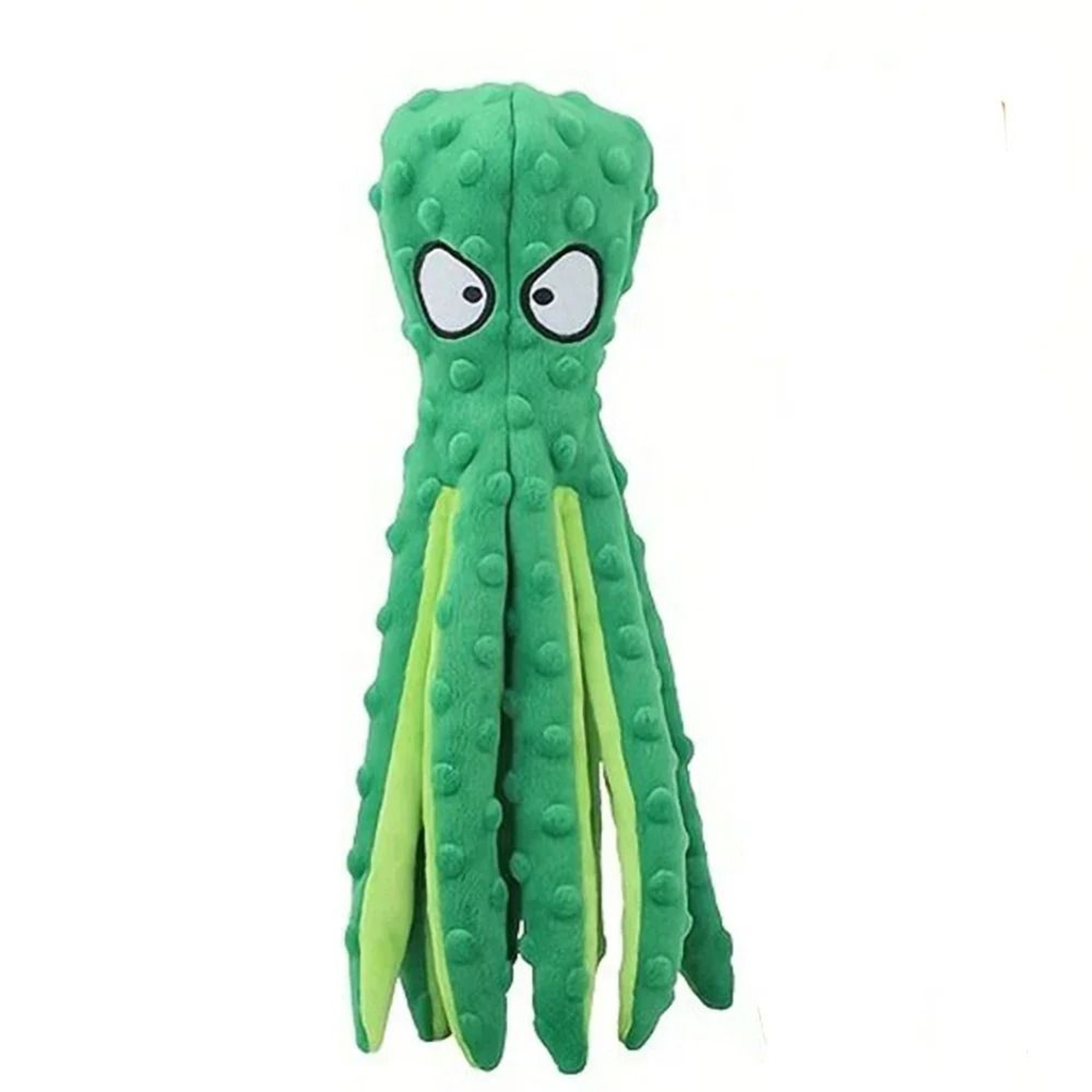 NoStuffing Squeaky Crinkle Octopus Plush Dog Chew Toy For Puppies Small Medium Dogs 6