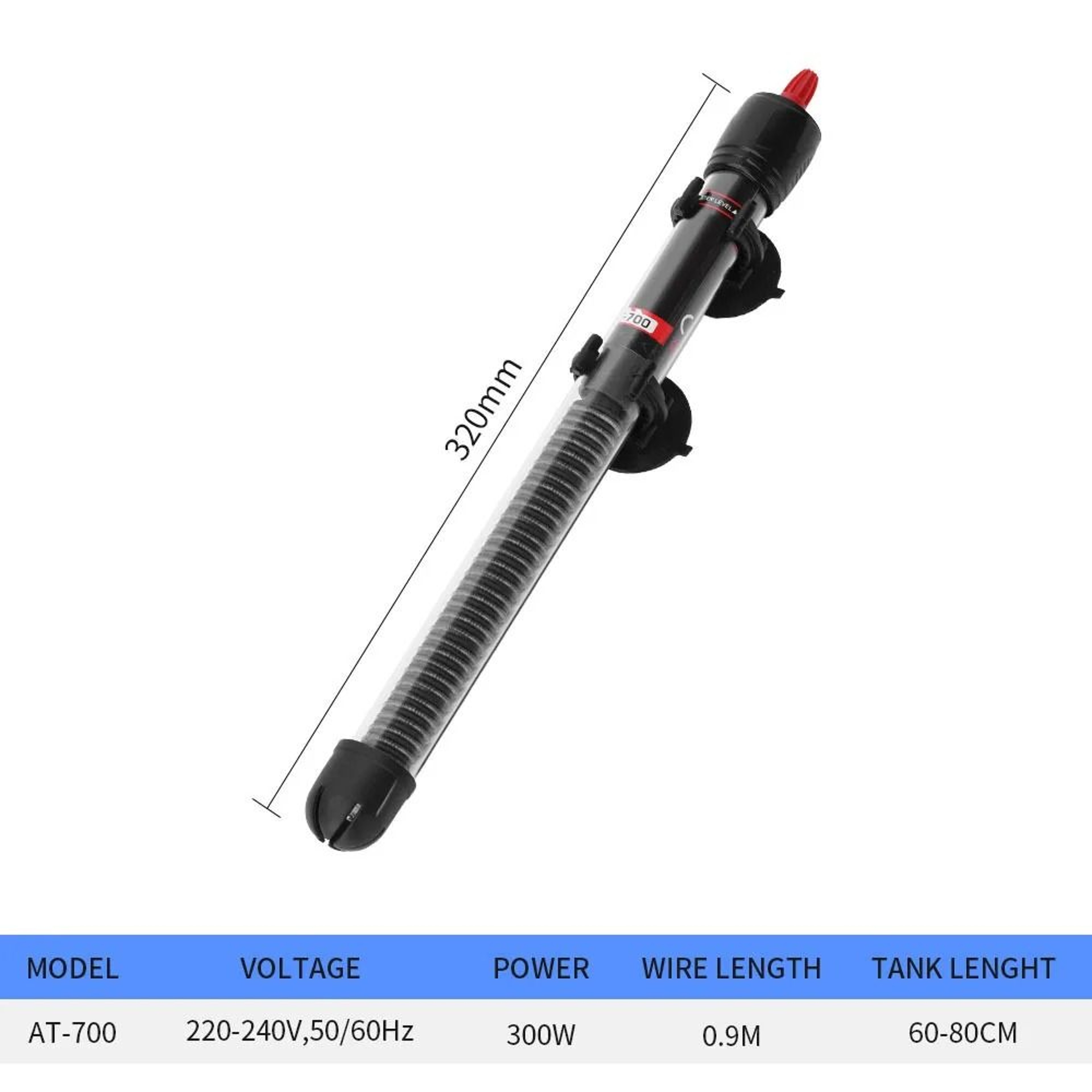 25W300W Aquarium Heating Rod Adjustable Sensitive Automatic Thermostat Heater For Fish Tanks 6