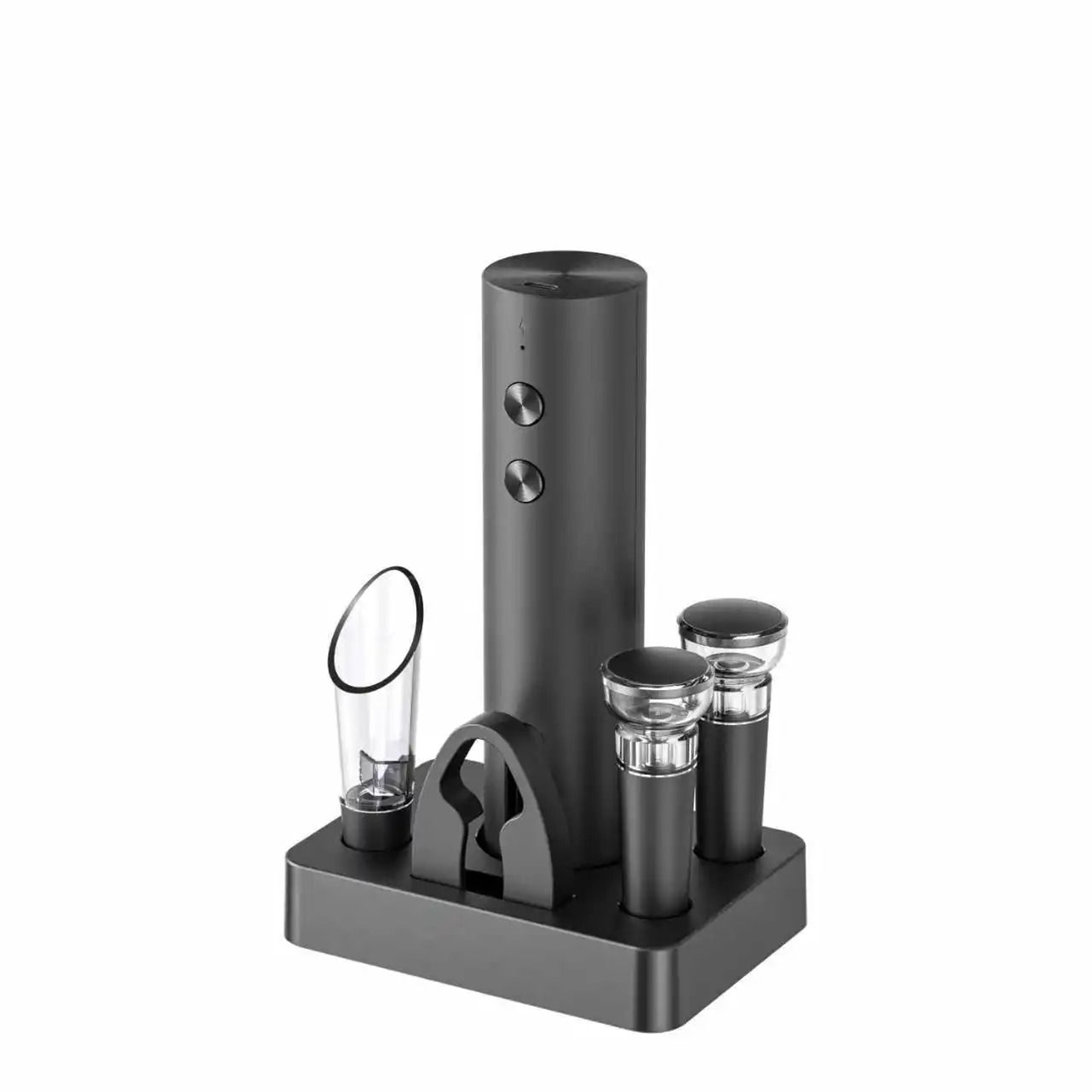 Electric Automatic Red Wine Opener Set With Foil Cutter Wine Pourer And Vacuum Stopper 10